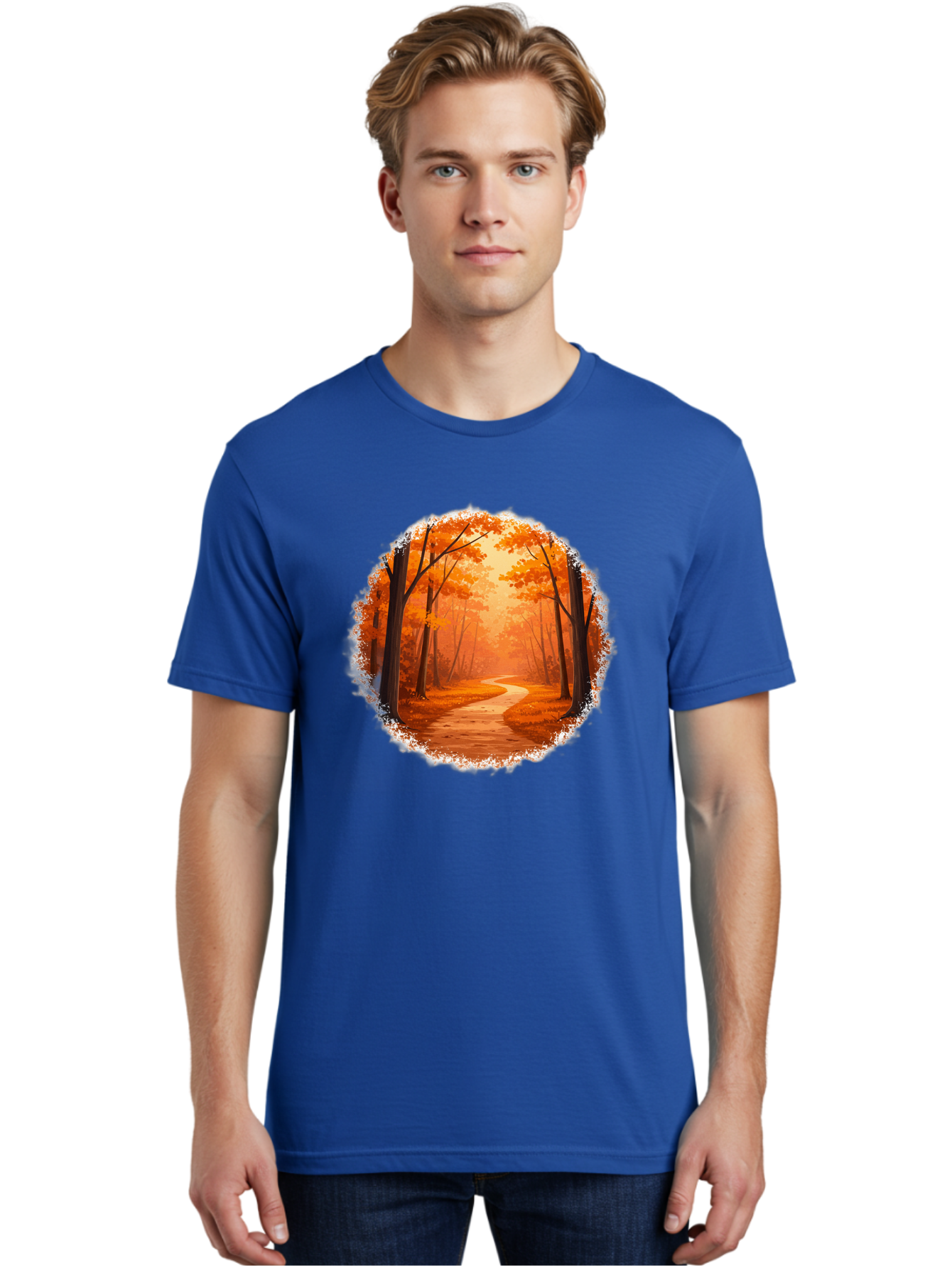 Autumn-Forest-Path Men'S Graphic Tee, 100% Cotton, Comfortable Casual Summer Wear, Machine Washable, Vintage Camera, Old Camera, Antique Camera, Black Camera, Classic Photography, Photography Equipment, Nostalgic Device, Film Camera, Bae834 21