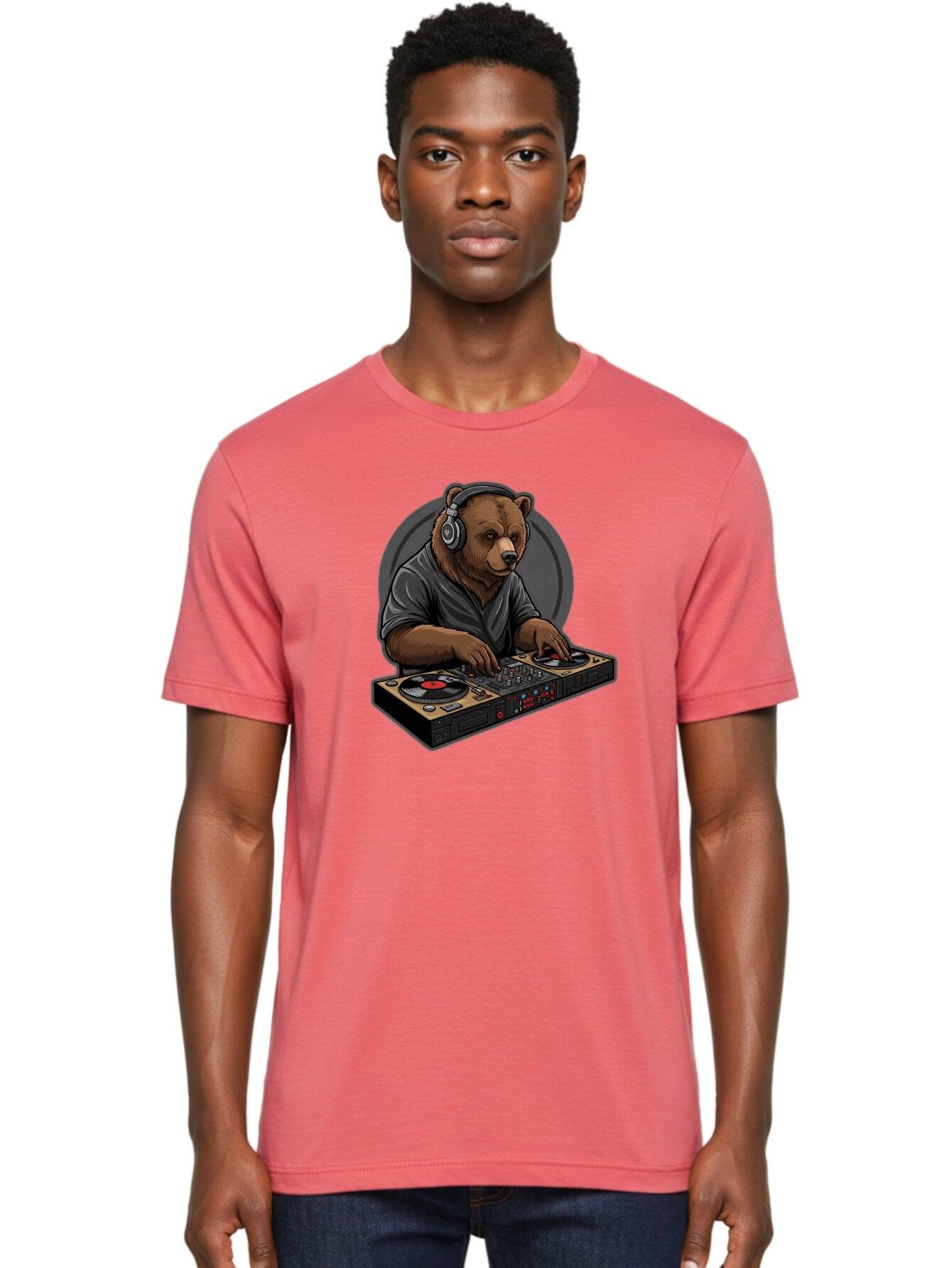 Bear-Dj Men'S Graphic Tee, 100% Cotton, Comfortable Casual Summer Wear, Machine Washable, Vintage Camera, Old Camera, Antique Camera, Black Camera, Classic Photography, Photography Equipment, Nostalgic Device, Film Camera, Camera Art Bae850 24