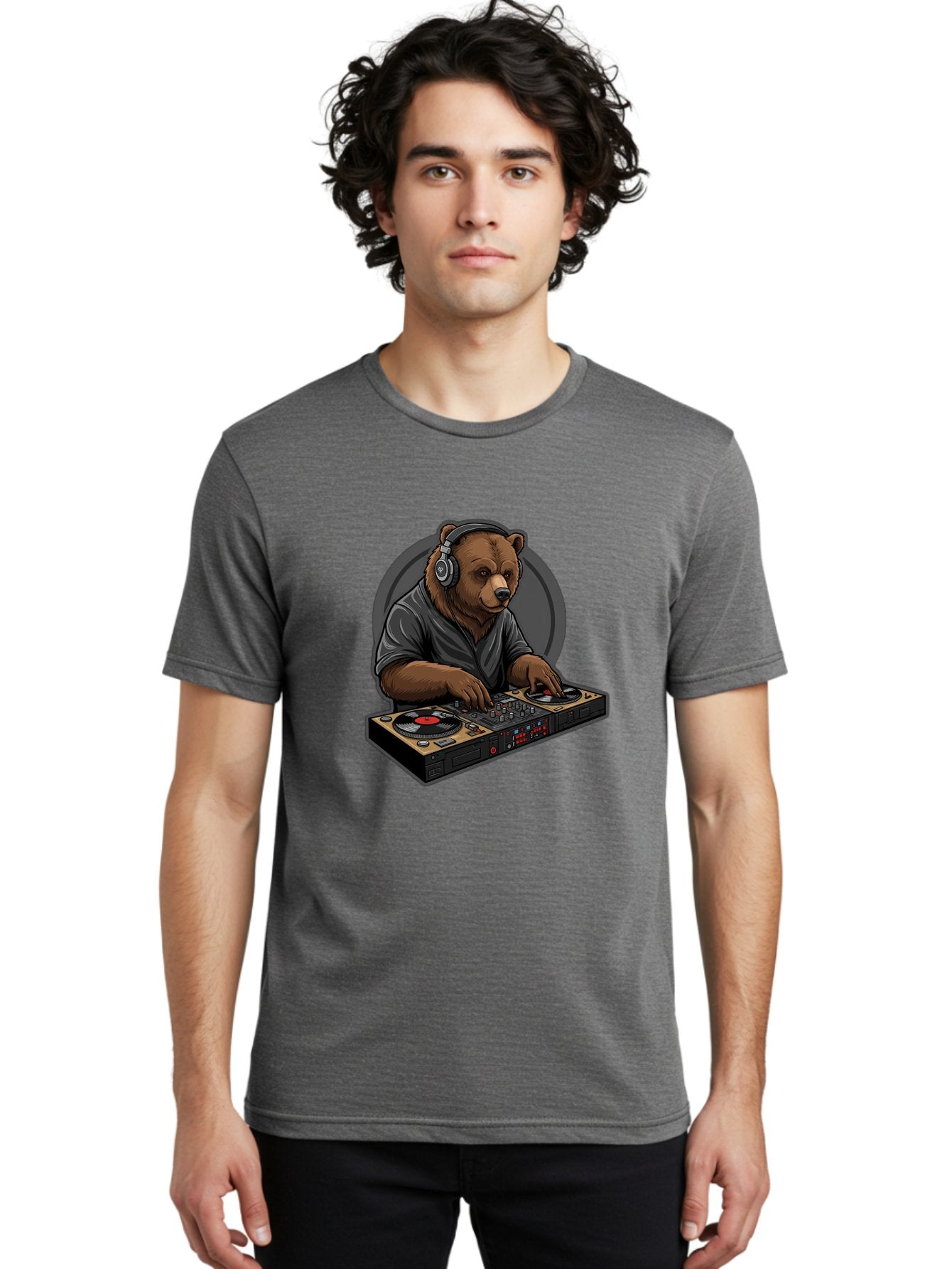 Bear-Dj Men'S Graphic Tee, 100% Cotton, Comfortable Casual Summer Wear, Machine Washable, Vintage Camera, Old Camera, Antique Camera, Black Camera, Classic Photography, Photography Equipment, Nostalgic Device, Film Camera, Camera Art Bae850 21