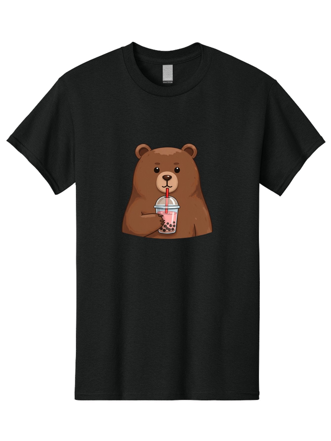 Bear-Drinking-Boba Men'S Graphic Tee, 100% Cotton, Comfortable Casual Summer Wear, Machine Washable, Vintage Camera, Old Camera, Antique Camera, Black Camera, Classic Photography, Photography Equipment, Nostalgic Device, Film Camera, Bae851