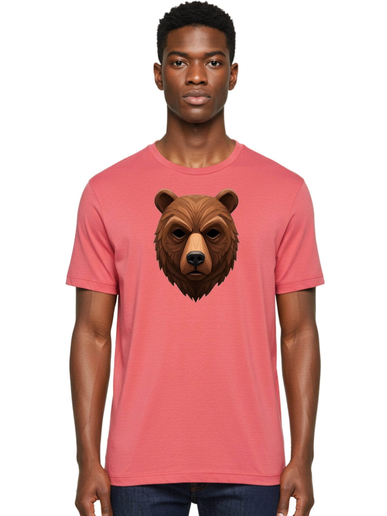 Bear-Head-1 Men'S Graphic Tee, 100% Cotton, Comfortable Casual Summer Wear, Machine Washable, Vintage Camera, Old Camera, Antique Camera, Black Camera, Classic Photography, Photography Equipment, Nostalgic Device, Film Camera, Camera Art Bae853 29