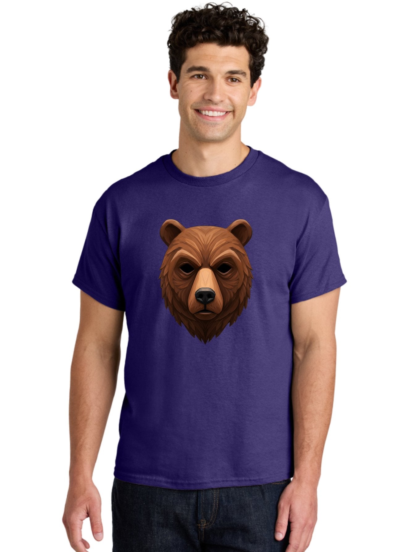 Bear-Head-1 Men'S Graphic Tee, 100% Cotton, Comfortable Casual Summer Wear, Machine Washable, Vintage Camera, Old Camera, Antique Camera, Black Camera, Classic Photography, Photography Equipment, Nostalgic Device, Film Camera, Camera Art Bae853 27