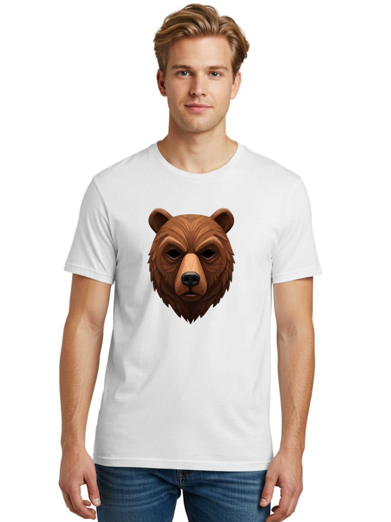 Bear-Head-1 Men'S Graphic Tee, 100% Cotton, Comfortable Casual Summer Wear, Machine Washable, Vintage Camera, Old Camera, Antique Camera, Black Camera, Classic Photography, Photography Equipment, Nostalgic Device, Film Camera, Camera Art Bae853 19