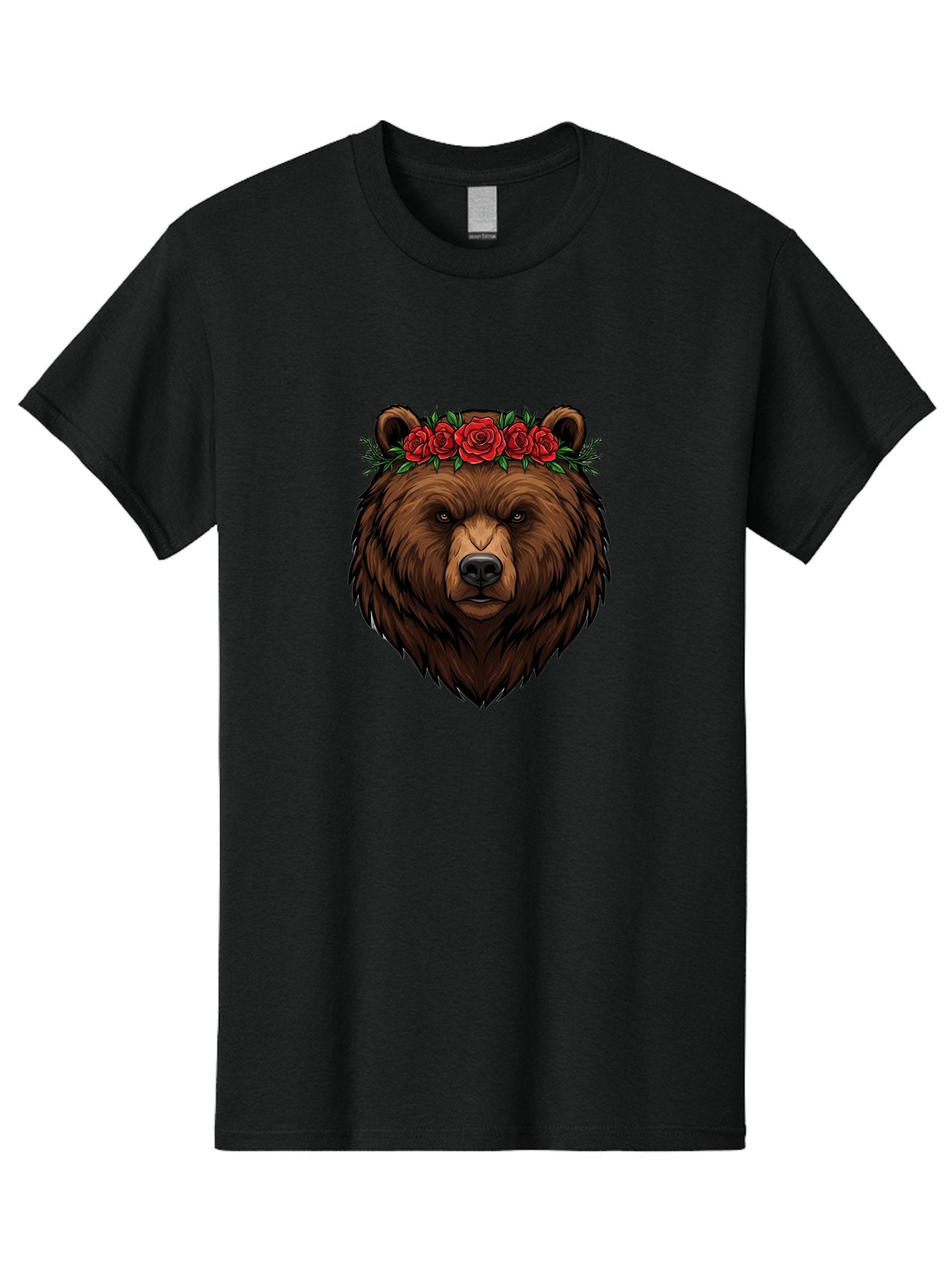 Bear-Head-With-Roses Men'S Graphic Tee, 100% Cotton, Comfortable Casual Summer Wear, Machine Washable, Vintage Camera, Old Camera, Antique Camera, Black Camera, Classic Photography, Photography Equipment, Nostalgic Device, Film Camera, Bae854 4