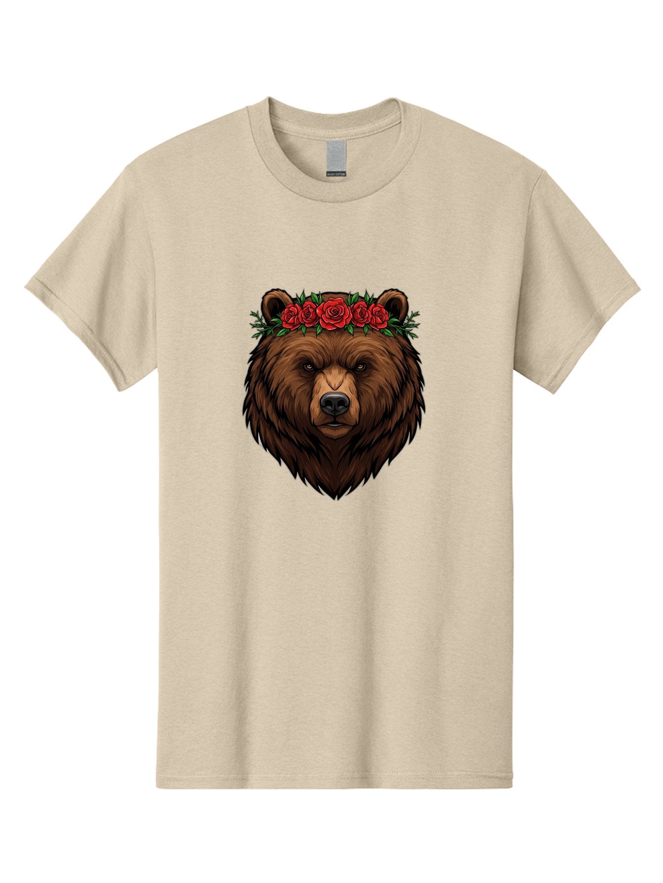 Bear-Head-With-Roses Men'S Graphic Tee, 100% Cotton, Comfortable Casual Summer Wear, Machine Washable, Vintage Camera, Old Camera, Antique Camera, Black Camera, Classic Photography, Photography Equipment, Nostalgic Device, Film Camera, Bae854 12