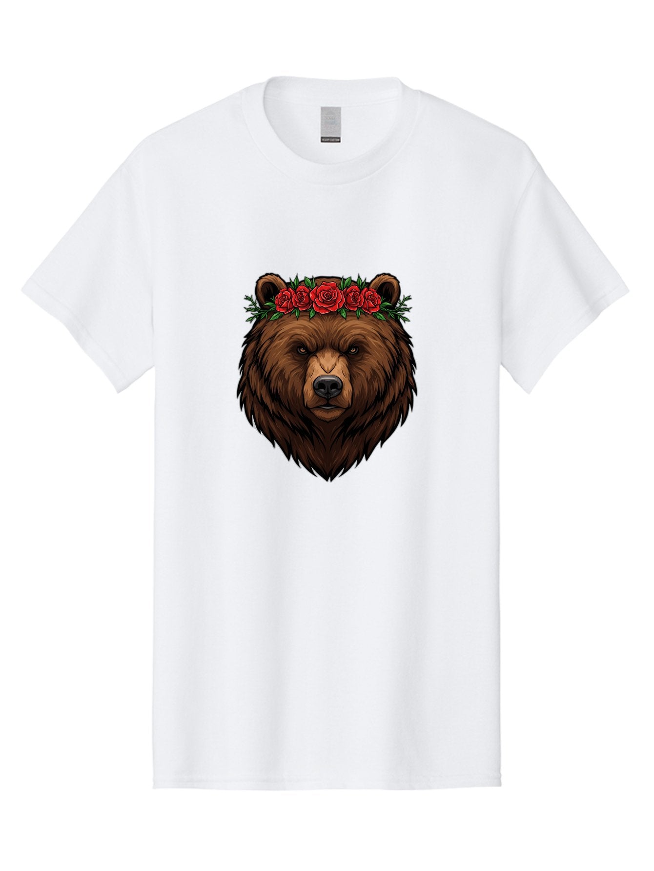 Bear-Head-With-Roses Men'S Graphic Tee, 100% Cotton, Comfortable Casual Summer Wear, Machine Washable, Vintage Camera, Old Camera, Antique Camera, Black Camera, Classic Photography, Photography Equipment, Nostalgic Device, Film Camera, Bae854