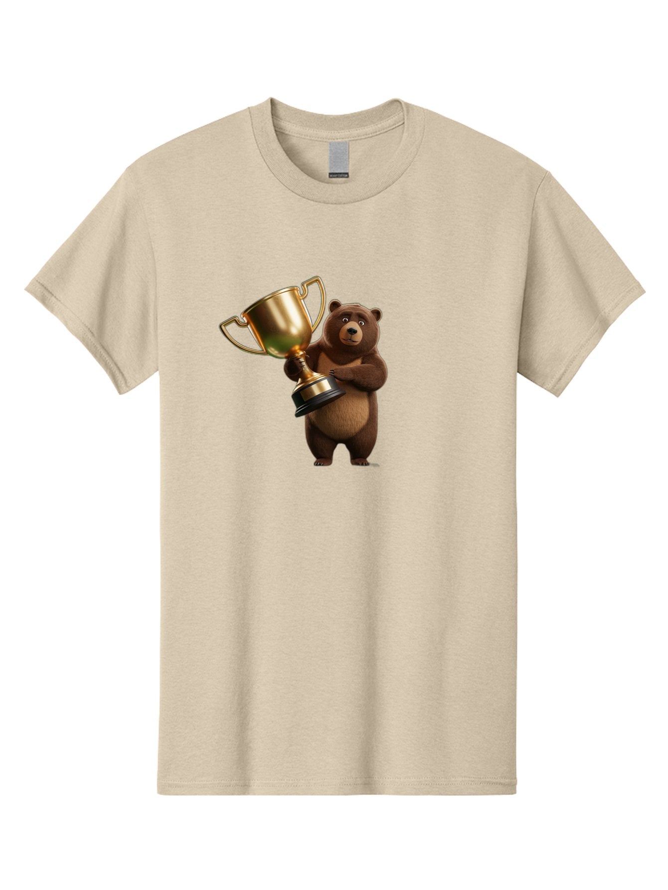 Bear-Holding-Trophy Men'S Graphic Tee, 100% Cotton, Comfortable Casual Summer Wear, Machine Washable, Vintage Camera, Old Camera, Antique Camera, Black Camera, Classic Photography, Photography Equipment, Nostalgic Device, Film Camera, Bae857 14