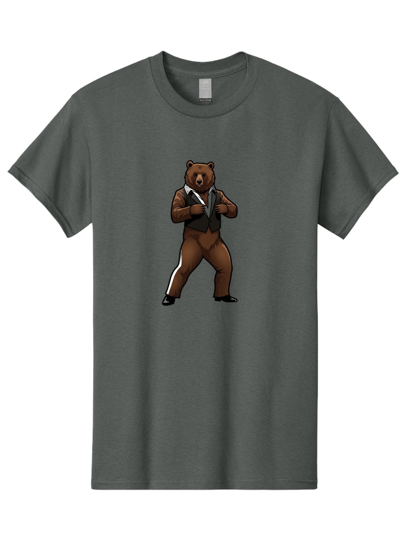 Bear-In-Suit Men'S Graphic Tee, 100% Cotton, Comfortable Casual Summer Wear, Machine Washable, Vintage Camera, Old Camera, Antique Camera, Black Camera, Classic Photography, Photography Equipment, Nostalgic Device, Film Camera, Camera Art Bae860 8
