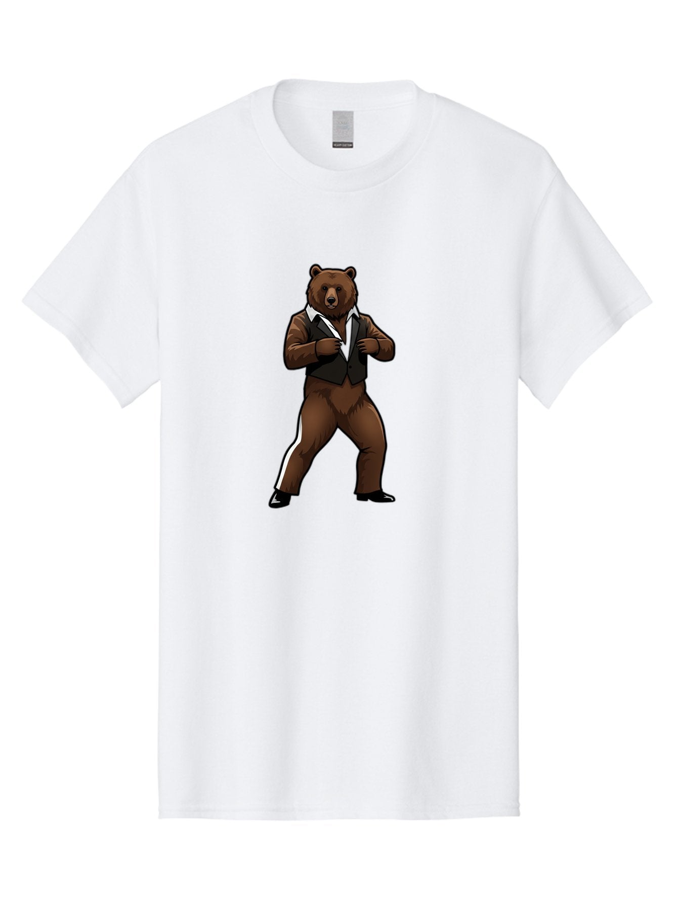 Bear-In-Suit Men'S Graphic Tee, 100% Cotton, Comfortable Casual Summer Wear, Machine Washable, Vintage Camera, Old Camera, Antique Camera, Black Camera, Classic Photography, Photography Equipment, Nostalgic Device, Film Camera, Camera Art Bae860