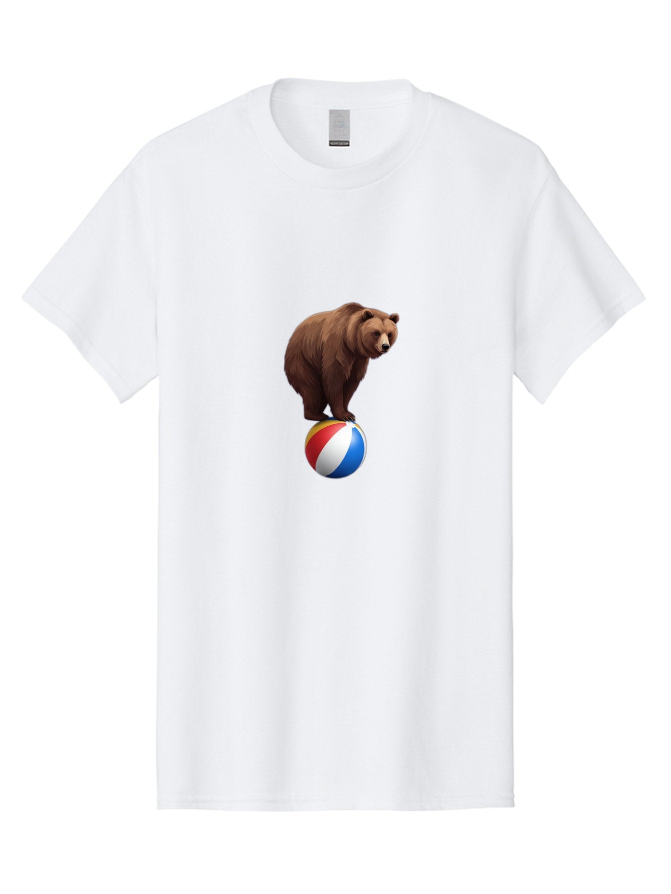 Bear-On-Beach-Ball Men'S Graphic Tee, 100% Cotton, Comfortable Casual Summer Wear, Machine Washable, Vintage Camera, Old Camera, Antique Camera, Black Camera, Classic Photography, Photography Equipment, Nostalgic Device, Film Camera, Bae862 5