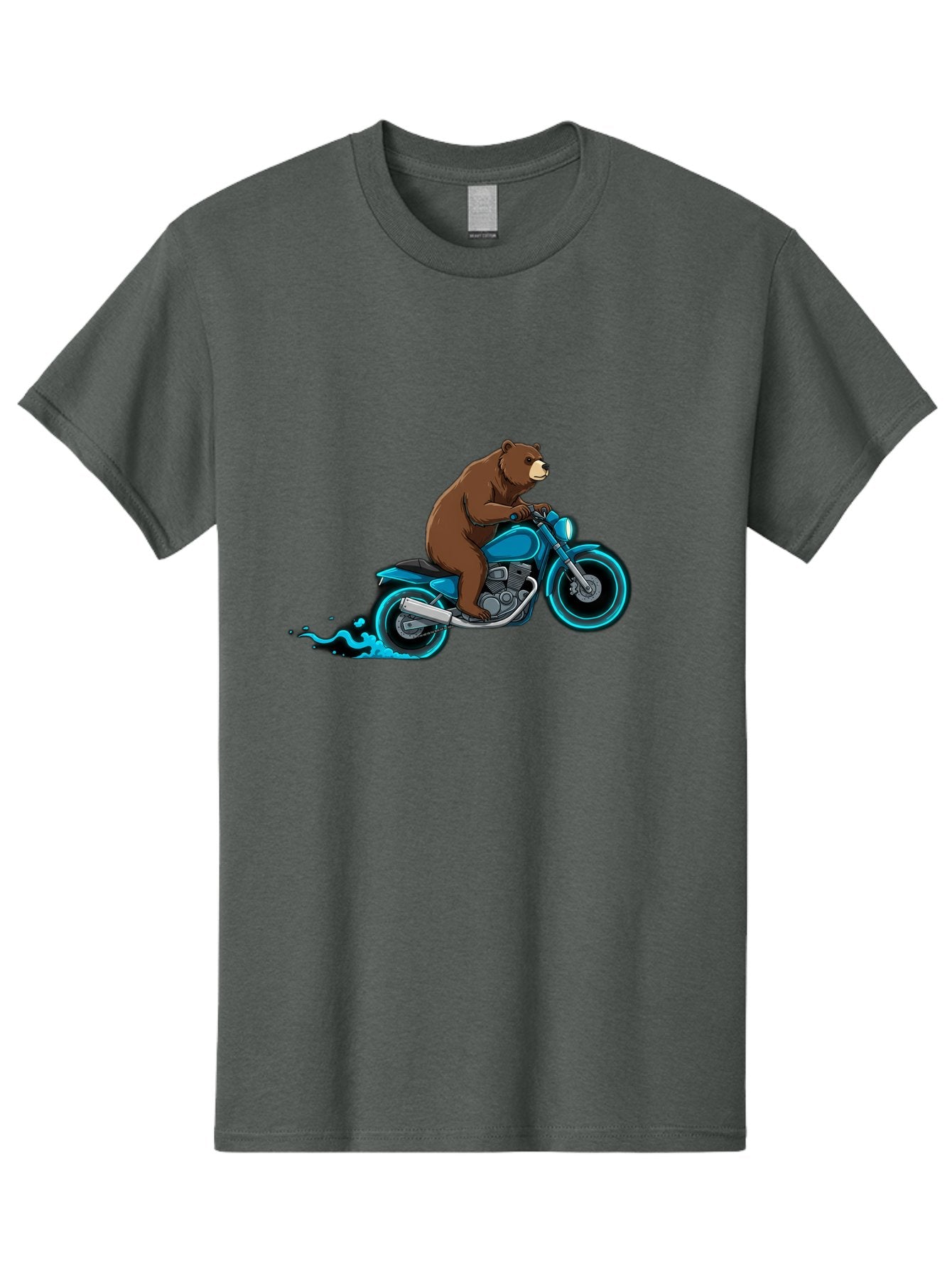 Bear-Riding-Motorcycle-2 Men'S Graphic Tee, 100% Cotton, Comfortable Casual Summer Wear, Machine Washable, Vintage Camera, Old Camera, Antique Camera, Black Camera, Classic Photography, Photography Equipment, Nostalgic Device, Film Camera, Bae864 13