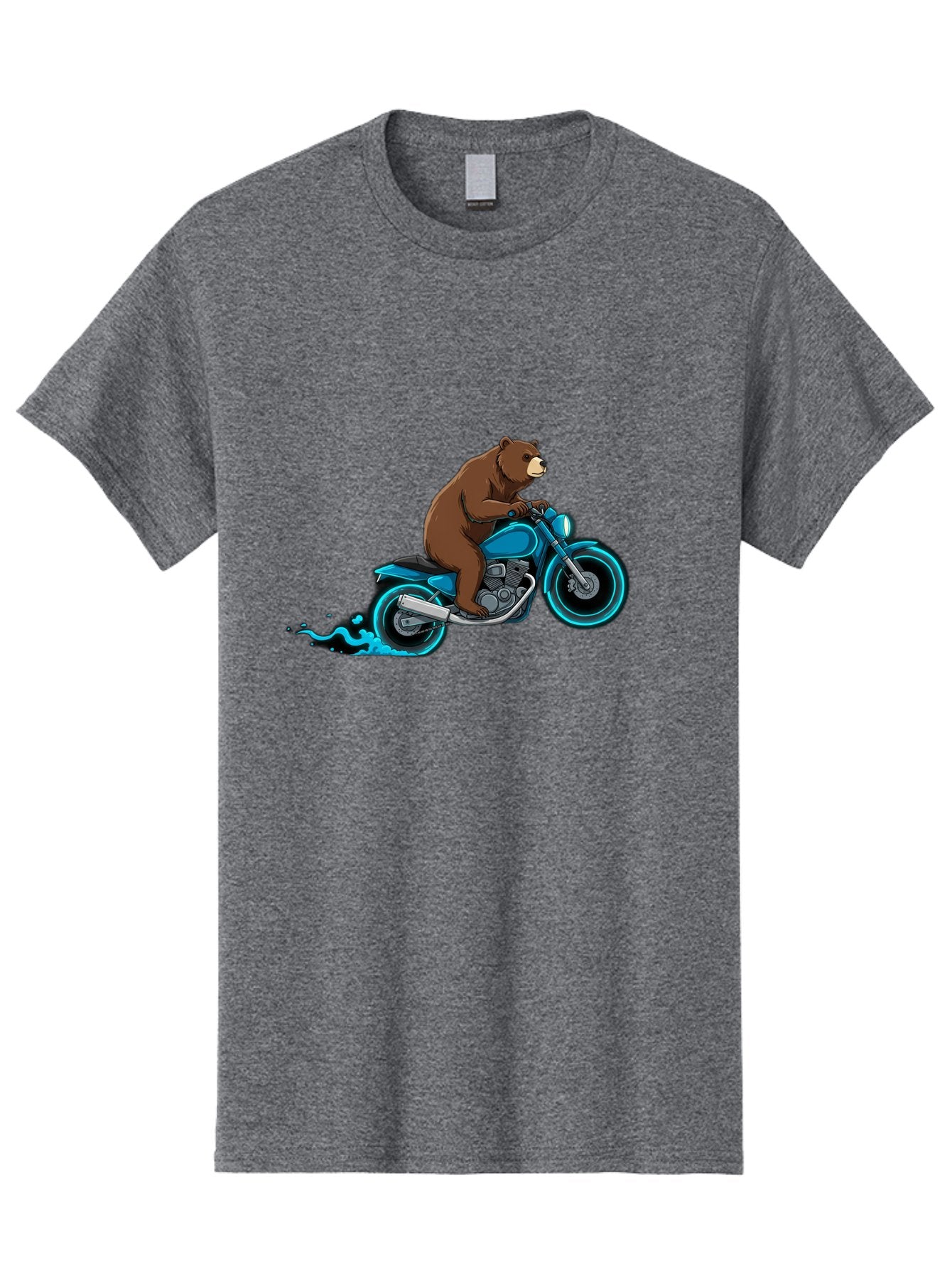 Bear-Riding-Motorcycle-2 Men'S Graphic Tee, 100% Cotton, Comfortable Casual Summer Wear, Machine Washable, Vintage Camera, Old Camera, Antique Camera, Black Camera, Classic Photography, Photography Equipment, Nostalgic Device, Film Camera, Bae864 9