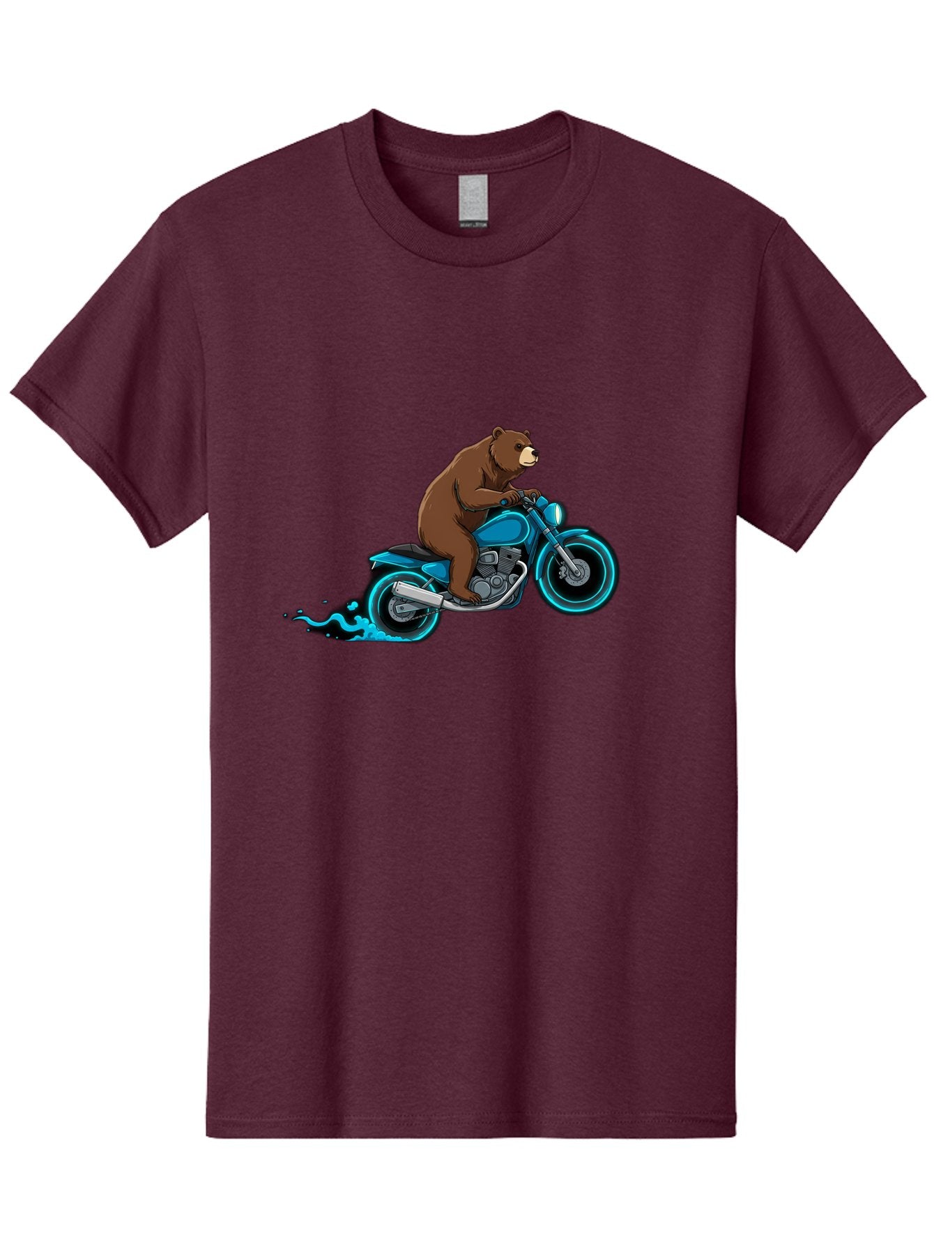 Bear-Riding-Motorcycle-2 Men'S Graphic Tee, 100% Cotton, Comfortable Casual Summer Wear, Machine Washable, Vintage Camera, Old Camera, Antique Camera, Black Camera, Classic Photography, Photography Equipment, Nostalgic Device, Film Camera, Bae864 7