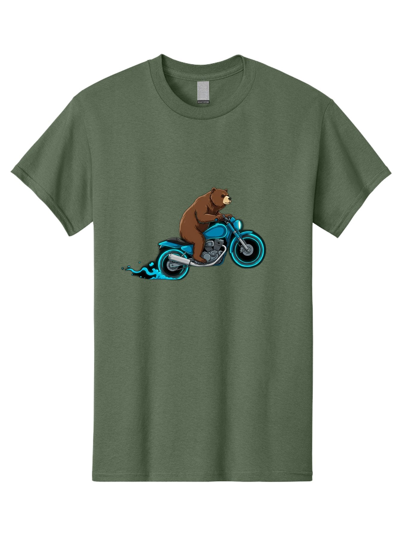 Bear-Riding-Motorcycle-2 Men'S Graphic Tee, 100% Cotton, Comfortable Casual Summer Wear, Machine Washable, Vintage Camera, Old Camera, Antique Camera, Black Camera, Classic Photography, Photography Equipment, Nostalgic Device, Film Camera, Bae864 8