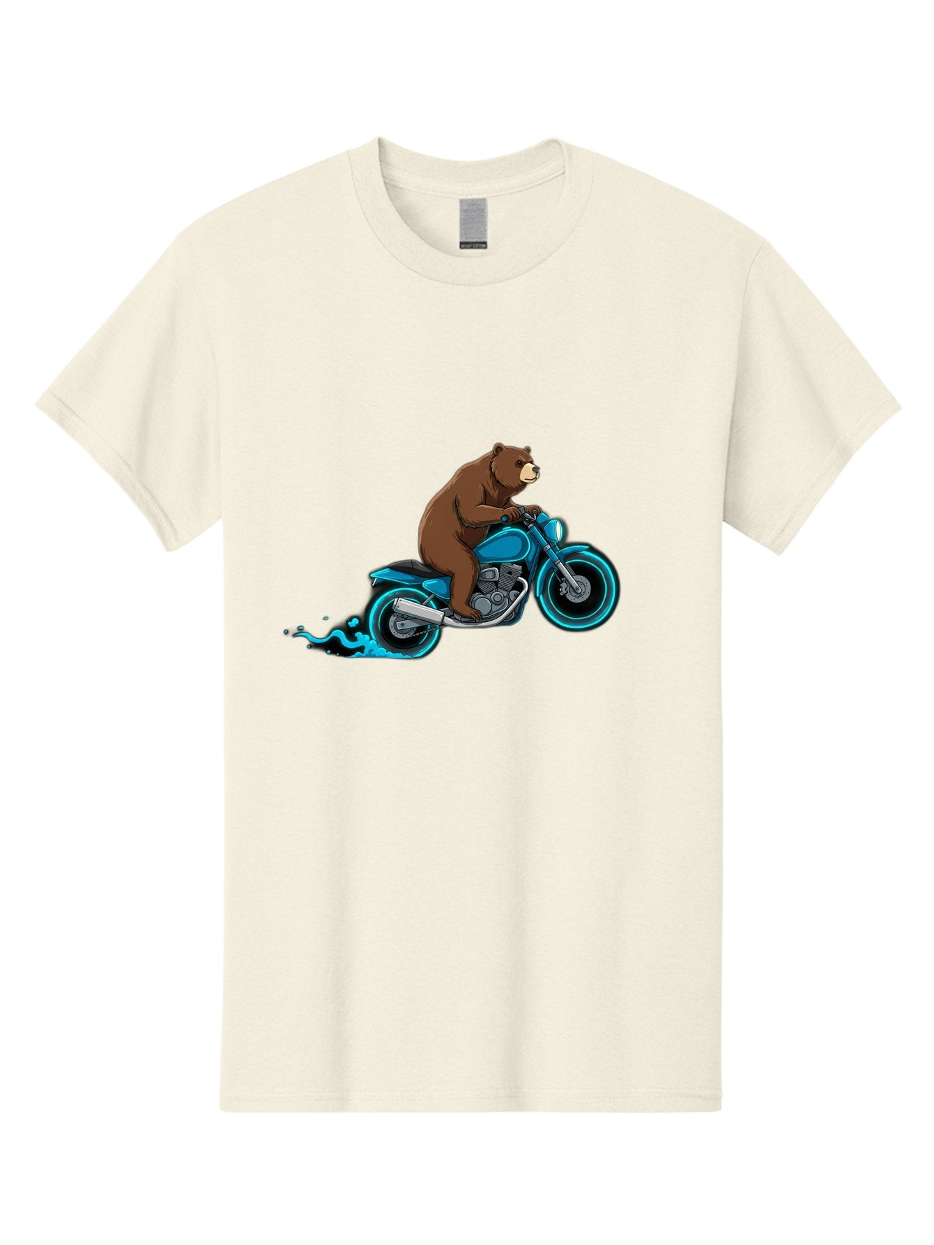 Bear-Riding-Motorcycle-2 Men'S Graphic Tee, 100% Cotton, Comfortable Casual Summer Wear, Machine Washable, Vintage Camera, Old Camera, Antique Camera, Black Camera, Classic Photography, Photography Equipment, Nostalgic Device, Film Camera, Bae864 5