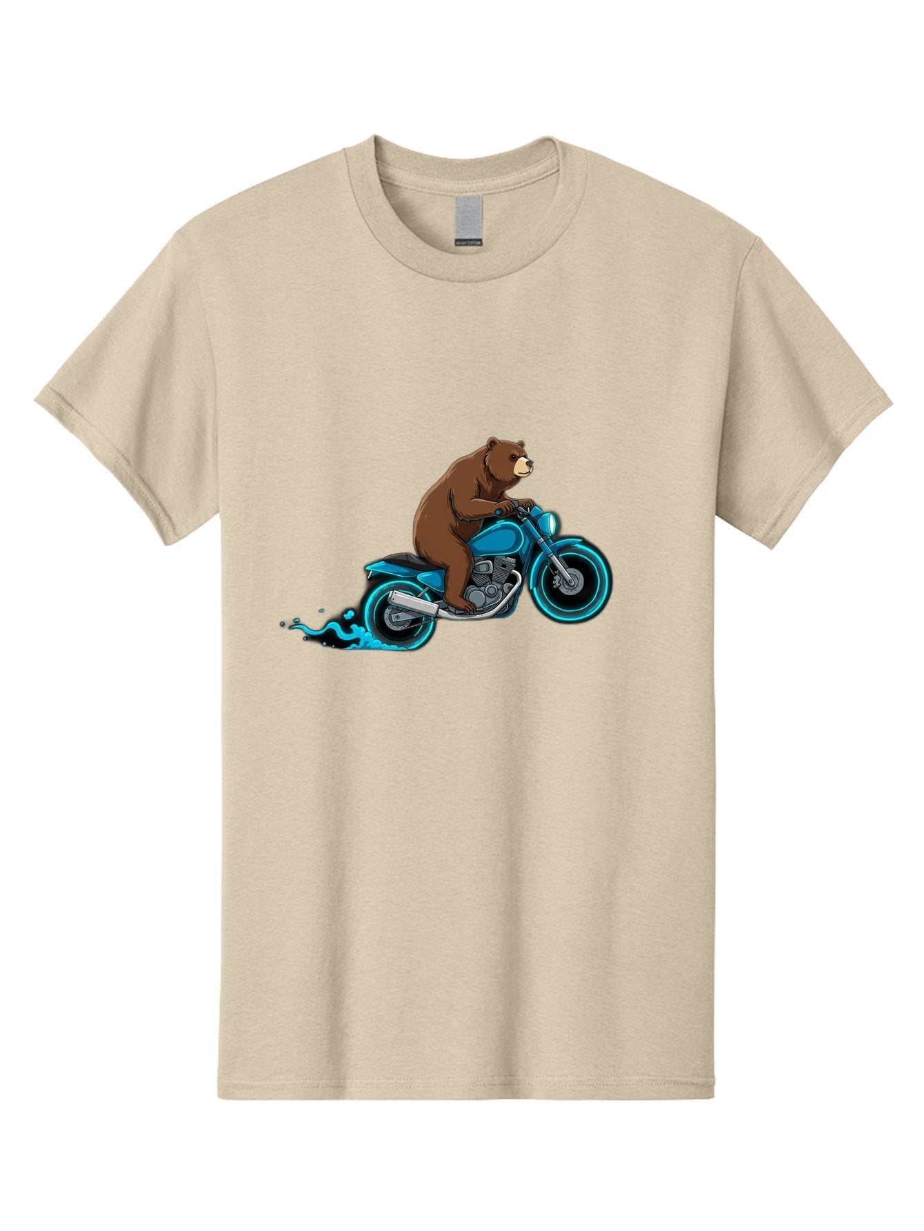 Bear-Riding-Motorcycle-2 Men'S Graphic Tee, 100% Cotton, Comfortable Casual Summer Wear, Machine Washable, Vintage Camera, Old Camera, Antique Camera, Black Camera, Classic Photography, Photography Equipment, Nostalgic Device, Film Camera, Bae864 6