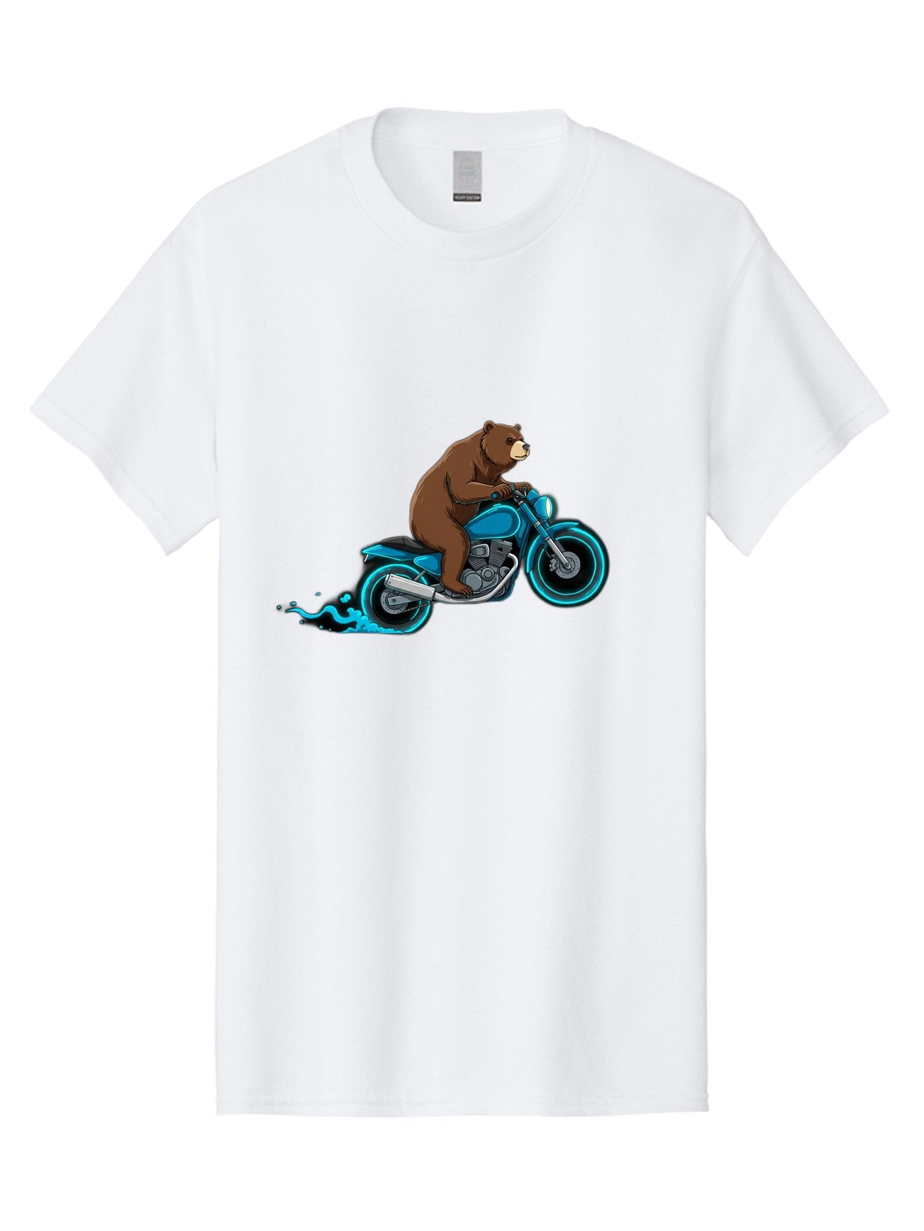 Bear-Riding-Motorcycle-2 Men'S Graphic Tee, 100% Cotton, Comfortable Casual Summer Wear, Machine Washable, Vintage Camera, Old Camera, Antique Camera, Black Camera, Classic Photography, Photography Equipment, Nostalgic Device, Film Camera, Bae864 4