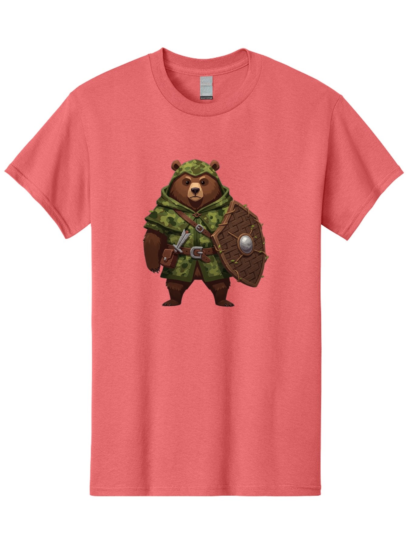 Bear-Warrior-1 Men'S Graphic Tee, 100% Cotton, Comfortable Casual Summer Wear, Machine Washable, Vintage Camera, Old Camera, Antique Camera, Black Camera, Classic Photography, Photography Equipment, Nostalgic Device, Film Camera, Camera Art Bae867 5