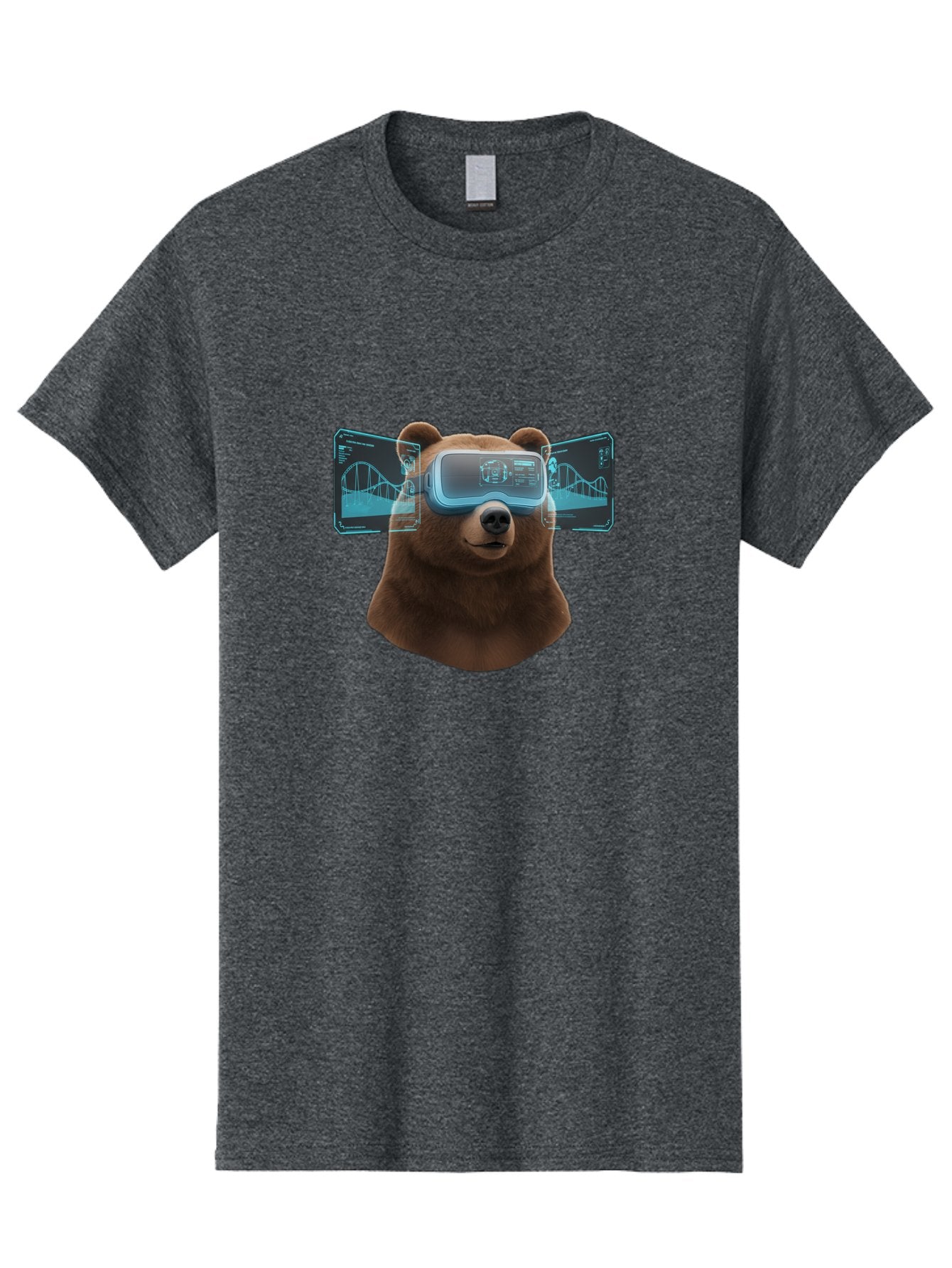 Bear-Wearing-Vr-Headset Men'S Graphic Tee, 100% Cotton, Comfortable Casual Summer Wear, Machine Washable, Vintage Camera, Old Camera, Antique Camera, Black Camera, Classic Photography, Photography Equipment, Nostalgic Device, Film Camera, Bae870 6