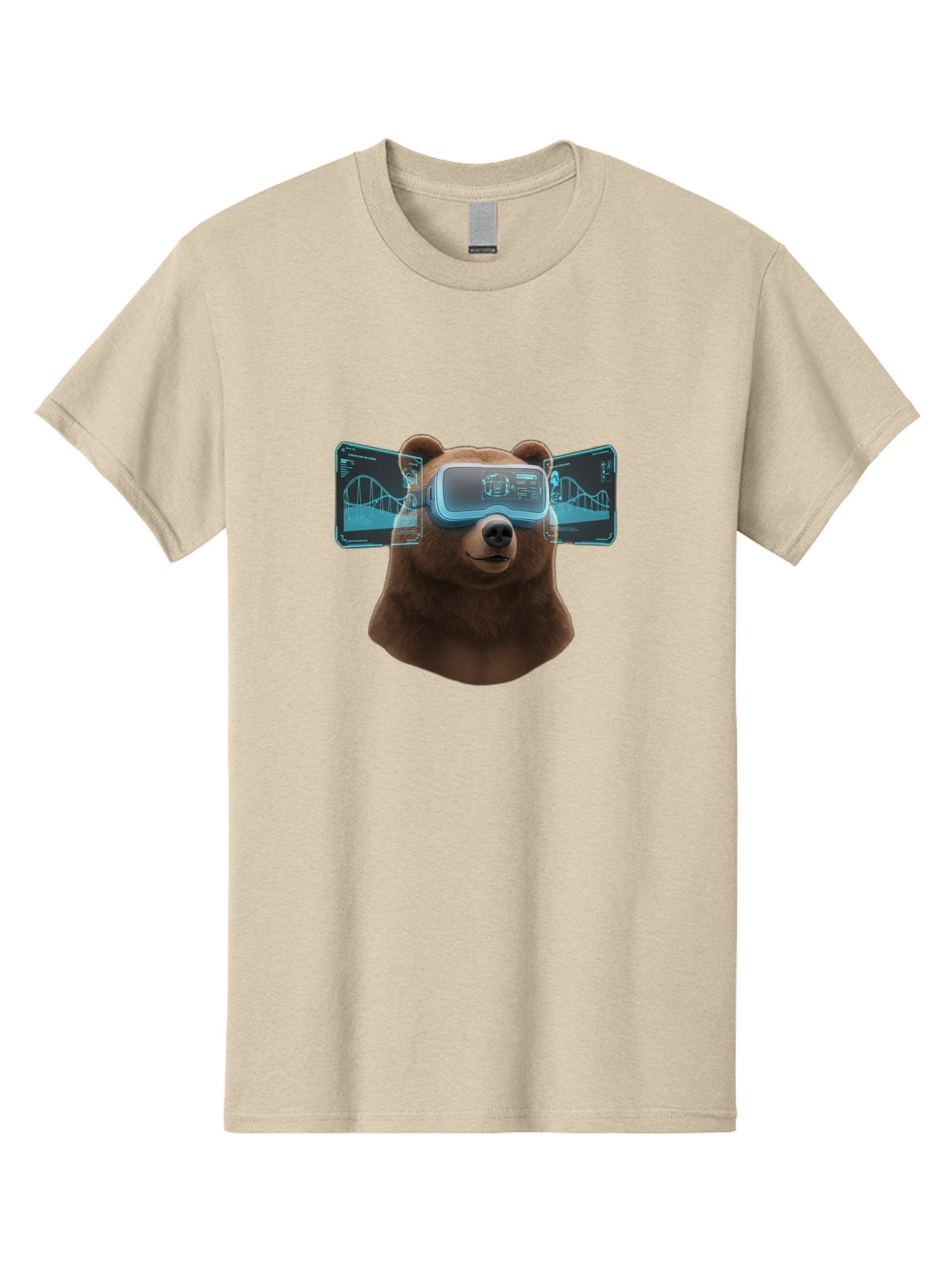 Bear-Wearing-Vr-Headset Men'S Graphic Tee, 100% Cotton, Comfortable Casual Summer Wear, Machine Washable, Vintage Camera, Old Camera, Antique Camera, Black Camera, Classic Photography, Photography Equipment, Nostalgic Device, Film Camera, Bae870 4
