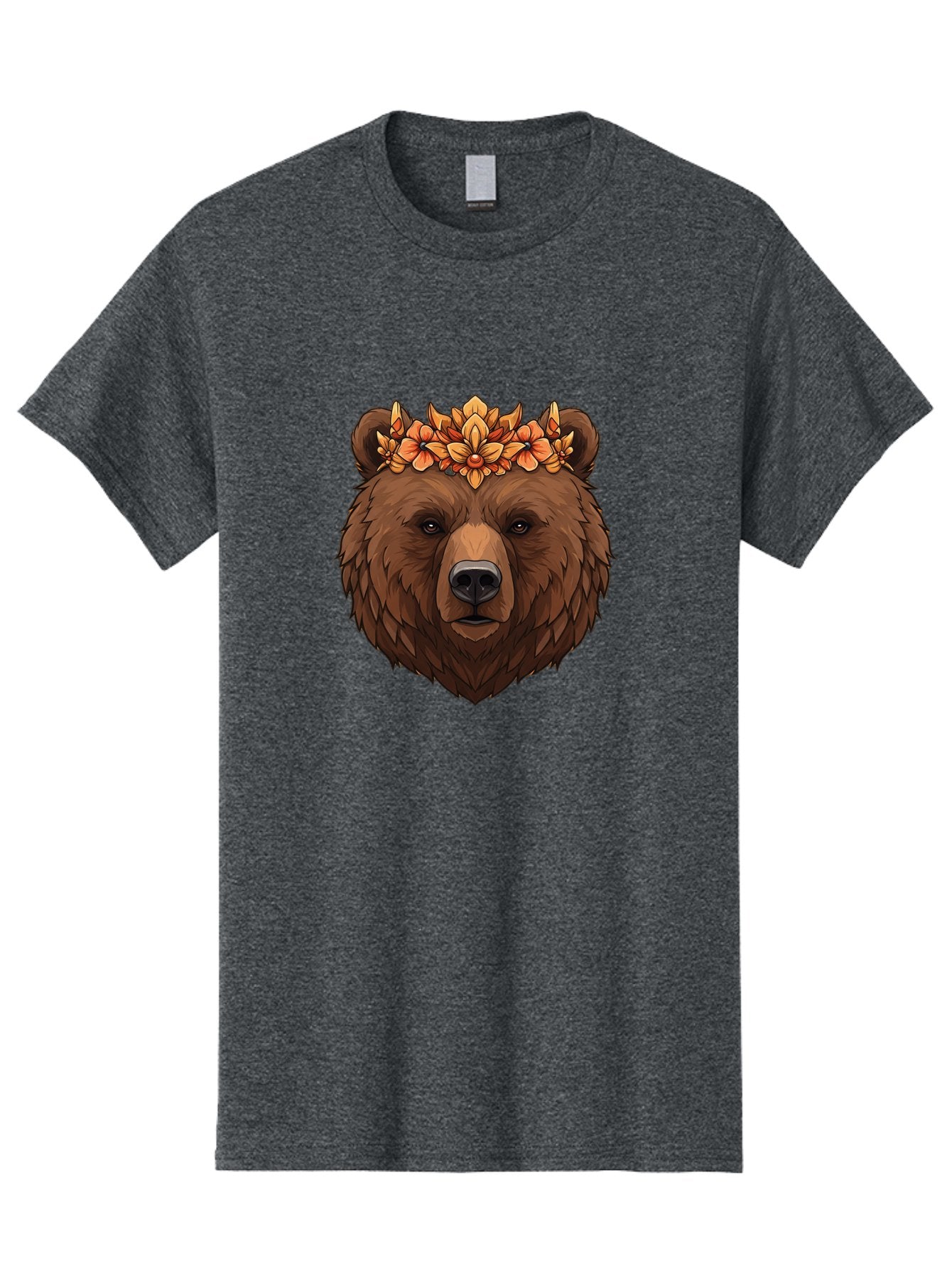 Bear-With-Floral-Crown Men'S Graphic Tee, 100% Cotton, Comfortable Casual Summer Wear, Machine Washable, Vintage Camera, Old Camera, Antique Camera, Black Camera, Classic Photography, Photography Equipment, Nostalgic Device, Film Camera, Bae872 4
