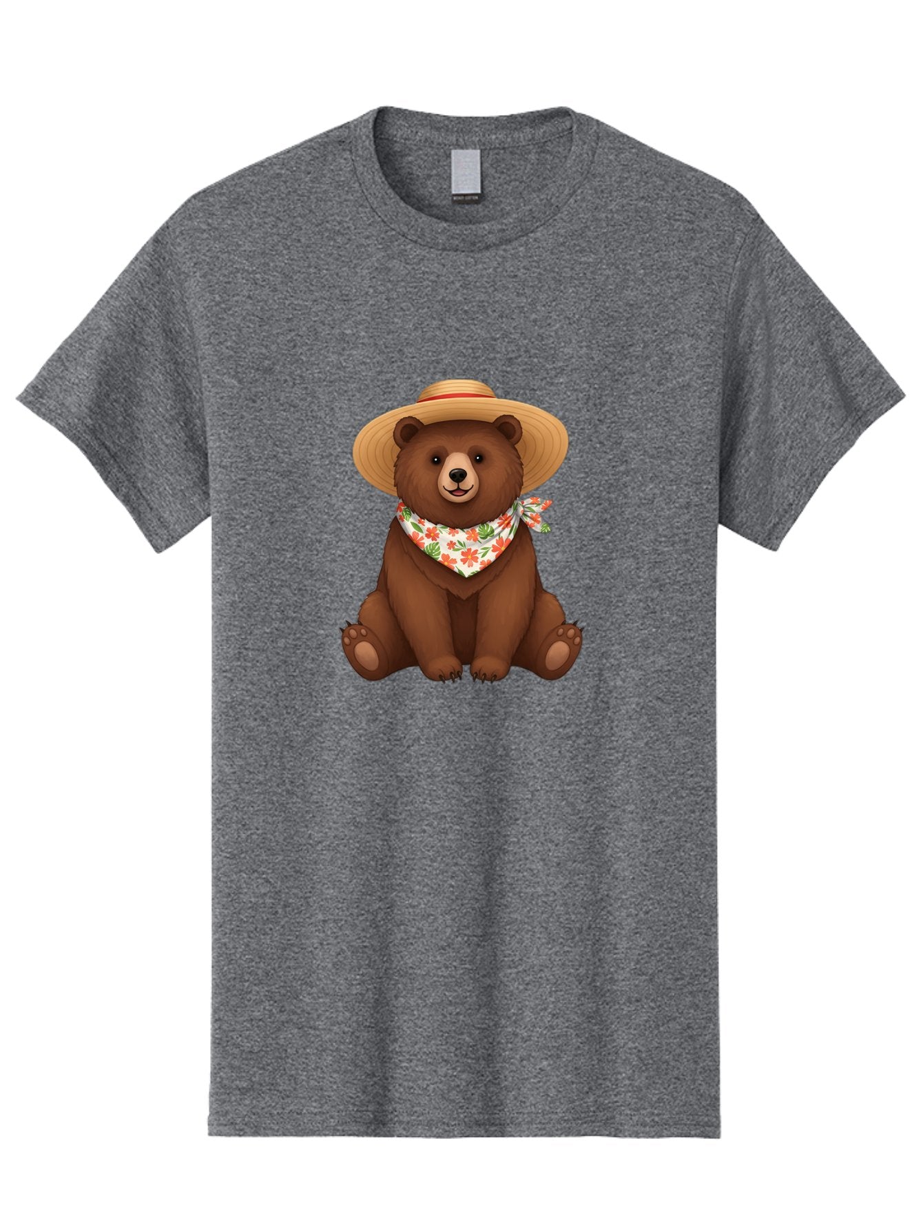 Bear-With-Hat-And-Bandana Men'S Graphic Tee, 100% Cotton, Comfortable Casual Summer Wear, Machine Washable, Vintage Camera, Old Camera, Antique Camera, Black Camera, Classic Photography, Photography Equipment, Nostalgic Device, Film Camera, Bae876 8