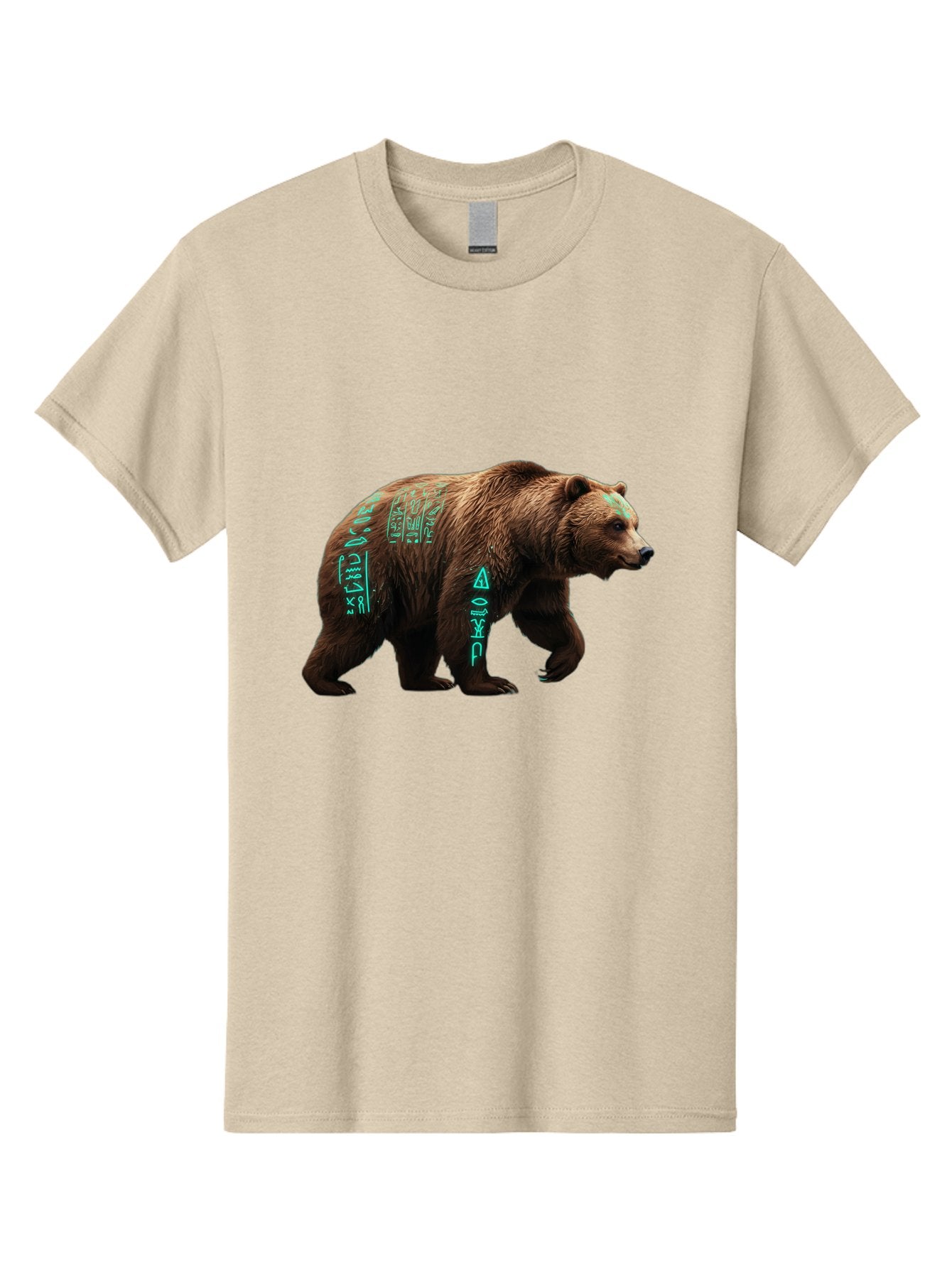 Bear-With-Hieroglyphics Men'S Graphic Tee, 100% Cotton, Comfortable Casual Summer Wear, Machine Washable, Vintage Camera, Old Camera, Antique Camera, Black Camera, Classic Photography, Photography Equipment, Nostalgic Device, Film Camera, Bae877