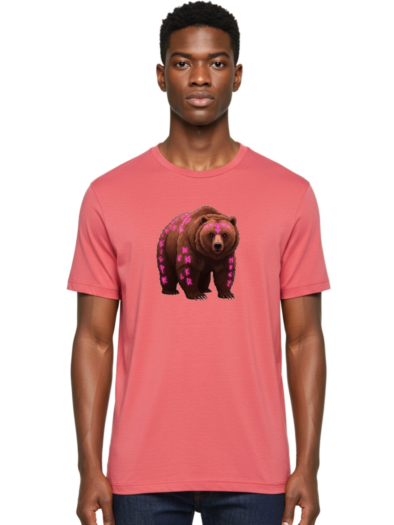 Bear-With-Pink-Symbols Men'S Graphic Tee, 100% Cotton, Comfortable Casual Summer Wear, Machine Washable, Vintage Camera, Old Camera, Antique Camera, Black Camera, Classic Photography, Photography Equipment, Nostalgic Device, Film Camera, Bae883 27