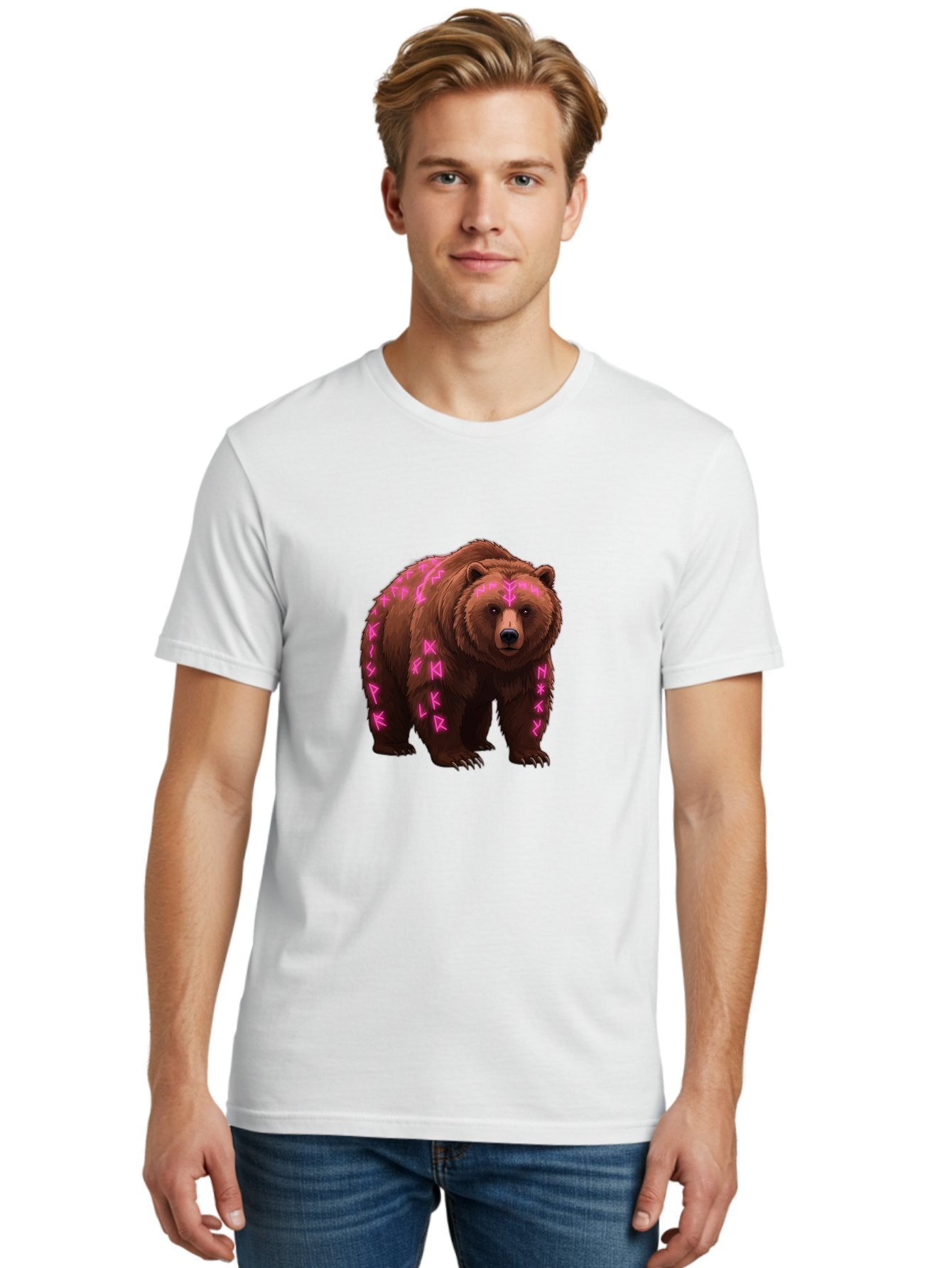 Bear-With-Pink-Symbols Men'S Graphic Tee, 100% Cotton, Comfortable Casual Summer Wear, Machine Washable, Vintage Camera, Old Camera, Antique Camera, Black Camera, Classic Photography, Photography Equipment, Nostalgic Device, Film Camera, Bae883 21