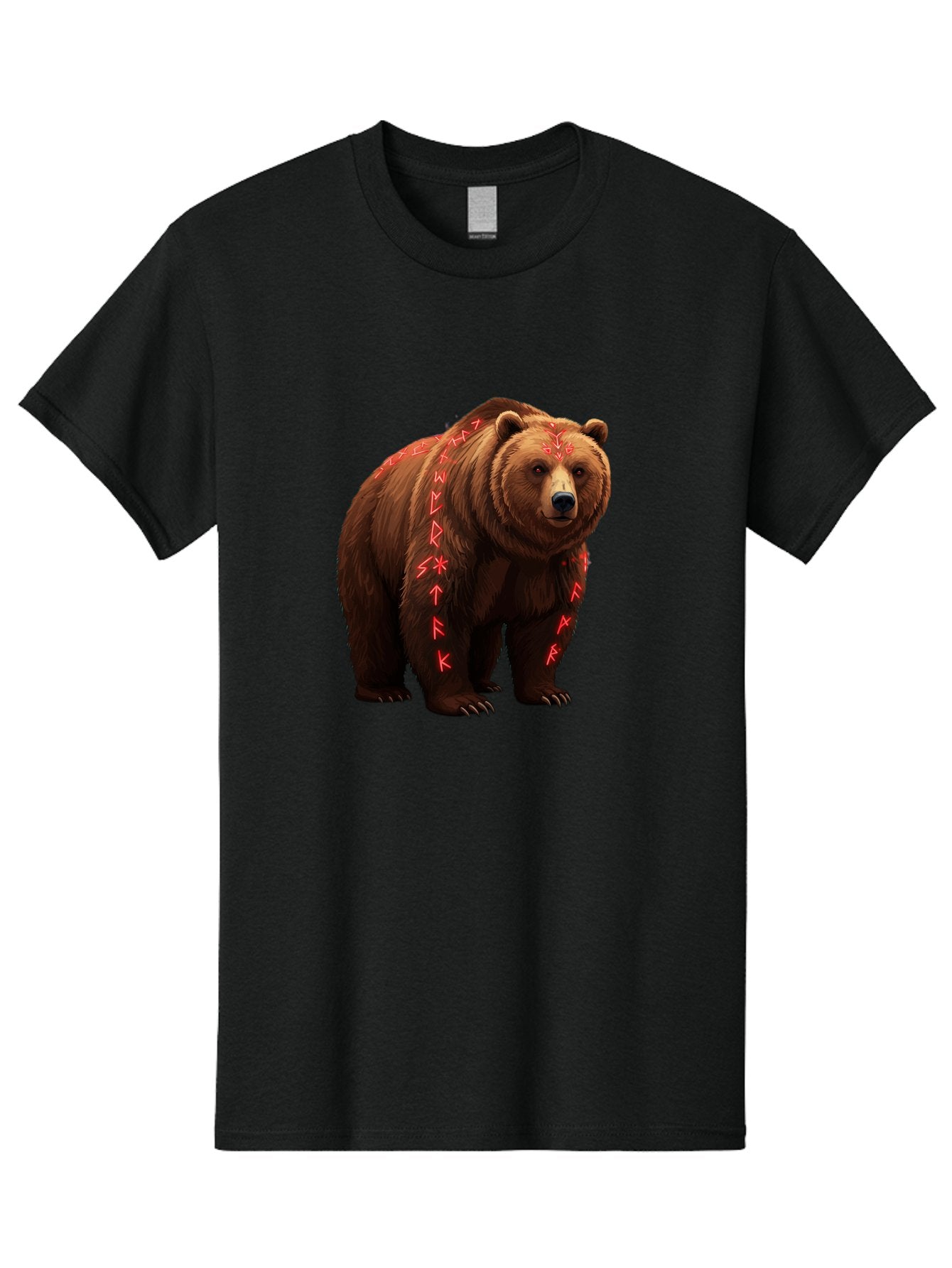 Bear-With-Runic-Symbols Men'S Graphic Tee, 100% Cotton, Comfortable Casual Summer Wear, Machine Washable, Vintage Camera, Old Camera, Antique Camera, Black Camera, Classic Photography, Photography Equipment, Nostalgic Device, Film Camera, Bae885 9