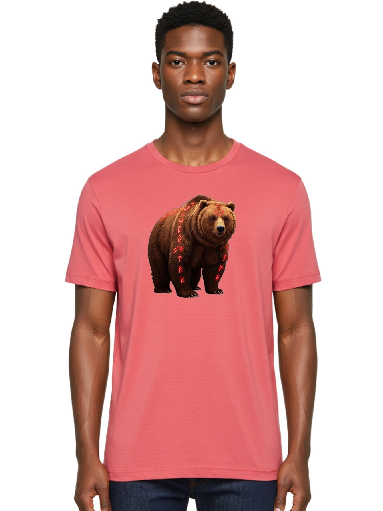 Bear-With-Runic-Symbols Men'S Graphic Tee, 100% Cotton, Comfortable Casual Summer Wear, Machine Washable, Vintage Camera, Old Camera, Antique Camera, Black Camera, Classic Photography, Photography Equipment, Nostalgic Device, Film Camera, Bae885 19