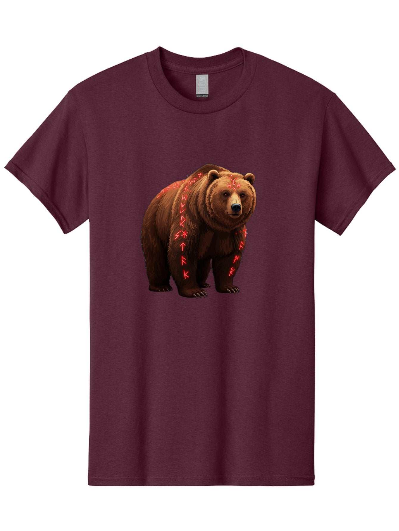 Bear-With-Runic-Symbols Men'S Graphic Tee, 100% Cotton, Comfortable Casual Summer Wear, Machine Washable, Vintage Camera, Old Camera, Antique Camera, Black Camera, Classic Photography, Photography Equipment, Nostalgic Device, Film Camera, Bae885 3