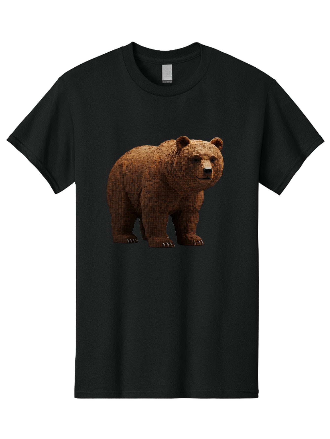 Bear Men'S Graphic Tee, 100% Cotton, Comfortable Casual Summer Wear, Machine Washable, Vintage Camera, Old Camera, Antique Camera, Black Camera, Classic Photography, Photography Equipment, Nostalgic Device, Film Camera, Camera Art Bae888