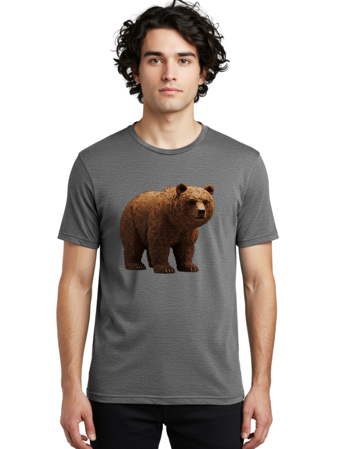 Bear Men'S Graphic Tee, 100% Cotton, Comfortable Casual Summer Wear, Machine Washable, Vintage Camera, Old Camera, Antique Camera, Black Camera, Classic Photography, Photography Equipment, Nostalgic Device, Film Camera, Camera Art Bae888 28
