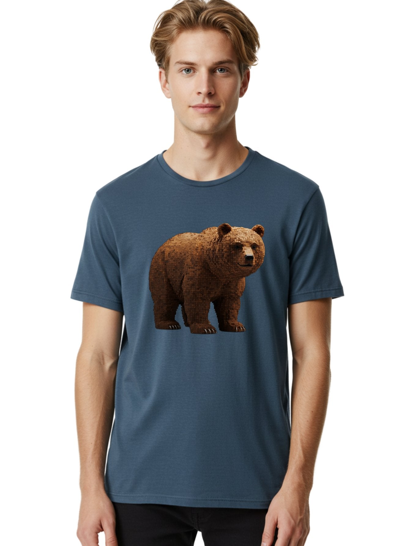Bear Men'S Graphic Tee, 100% Cotton, Comfortable Casual Summer Wear, Machine Washable, Vintage Camera, Old Camera, Antique Camera, Black Camera, Classic Photography, Photography Equipment, Nostalgic Device, Film Camera, Camera Art Bae888 24