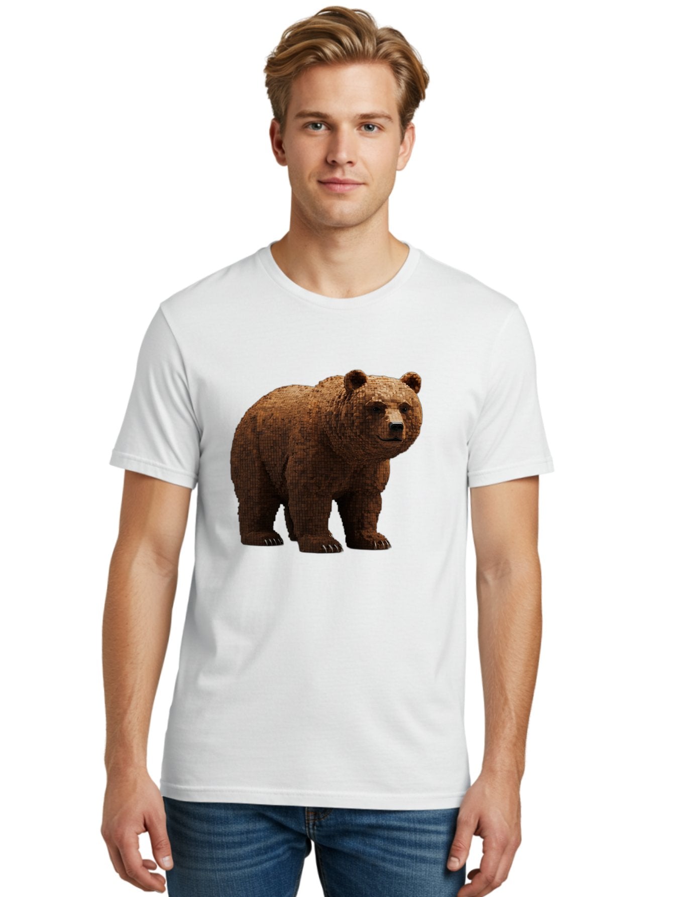Bear Men'S Graphic Tee, 100% Cotton, Comfortable Casual Summer Wear, Machine Washable, Vintage Camera, Old Camera, Antique Camera, Black Camera, Classic Photography, Photography Equipment, Nostalgic Device, Film Camera, Camera Art Bae888 27