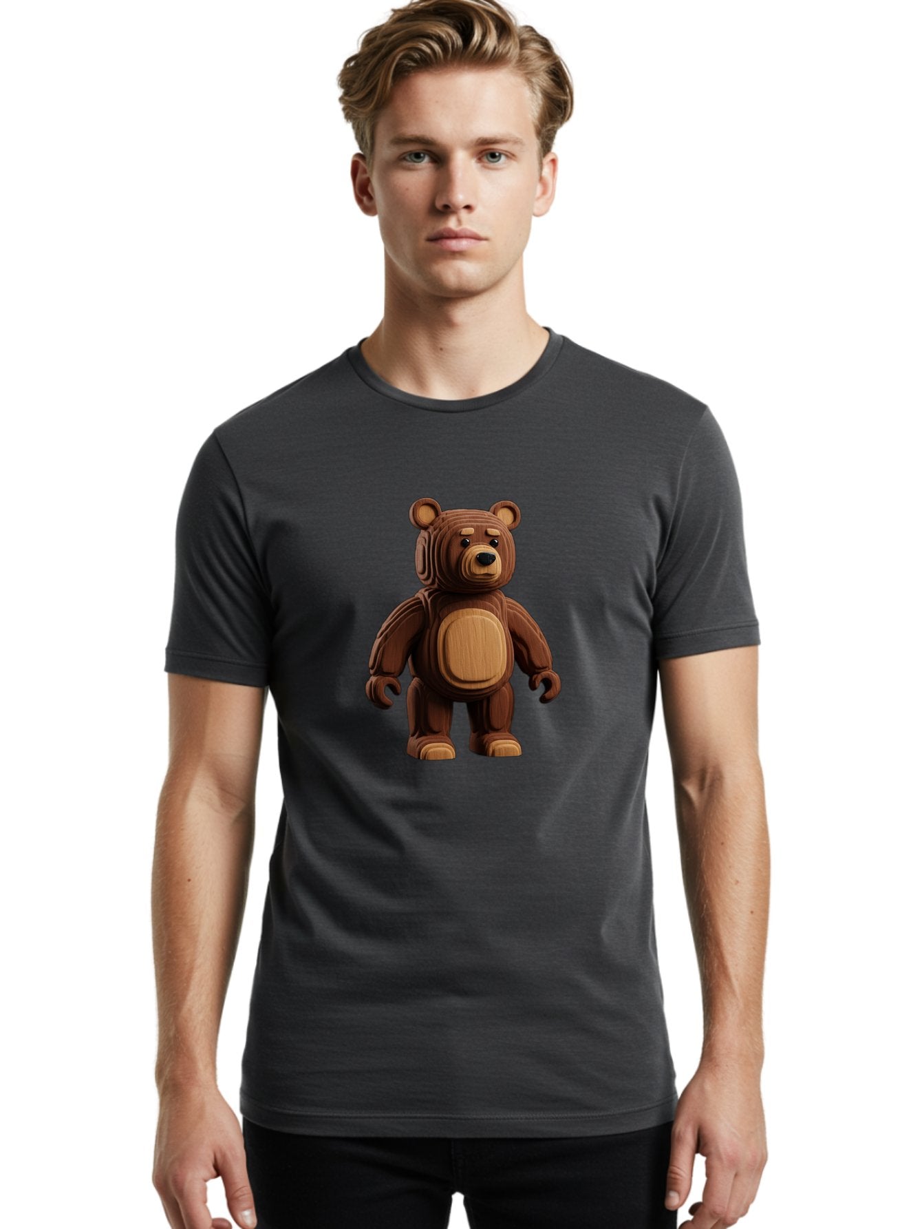 Bearbrick Men'S Graphic Tee, 100% Cotton, Comfortable Casual Summer Wear, Machine Washable, Vintage Camera, Old Camera, Antique Camera, Black Camera, Classic Photography, Photography Equipment, Nostalgic Device, Film Camera, Camera Art Bae890 30
