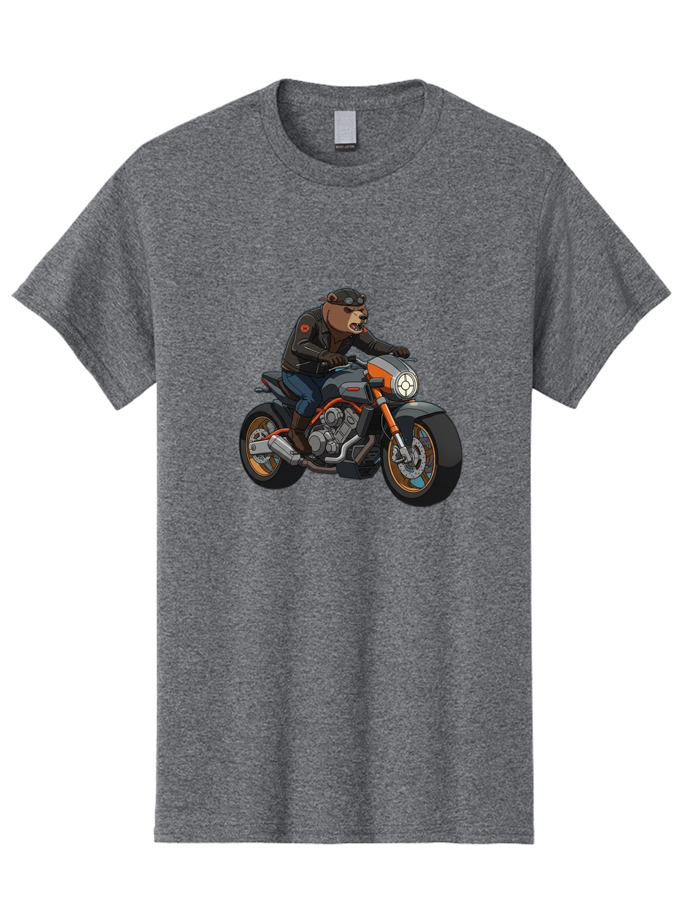 Biker-Bear-1 Men'S Graphic Tee, 100% Cotton, Comfortable Casual Summer Wear, Machine Washable, Vintage Camera, Old Camera, Antique Camera, Black Camera, Classic Photography, Photography Equipment, Nostalgic Device, Film Camera, Camera Art Bae892 9