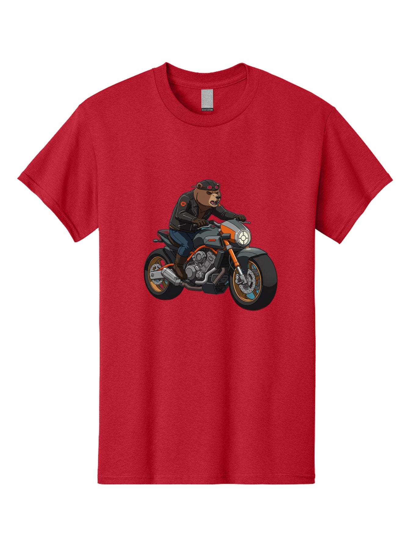 Biker-Bear-1 Men'S Graphic Tee, 100% Cotton, Comfortable Casual Summer Wear, Machine Washable, Vintage Camera, Old Camera, Antique Camera, Black Camera, Classic Photography, Photography Equipment, Nostalgic Device, Film Camera, Camera Art Bae892 7
