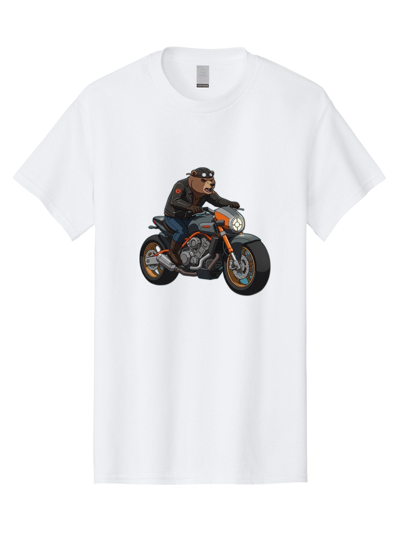 Biker-Bear-1 Men'S Graphic Tee, 100% Cotton, Comfortable Casual Summer Wear, Machine Washable, Vintage Camera, Old Camera, Antique Camera, Black Camera, Classic Photography, Photography Equipment, Nostalgic Device, Film Camera, Camera Art Bae892 11