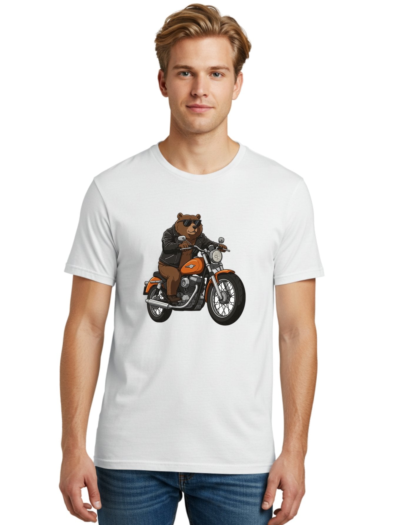 Biker-Bear Men'S Graphic Tee, 100% Cotton, Comfortable Casual Summer Wear, Machine Washable, Vintage Camera, Old Camera, Antique Camera, Black Camera, Classic Photography, Photography Equipment, Nostalgic Device, Film Camera, Camera Art Bae893 28