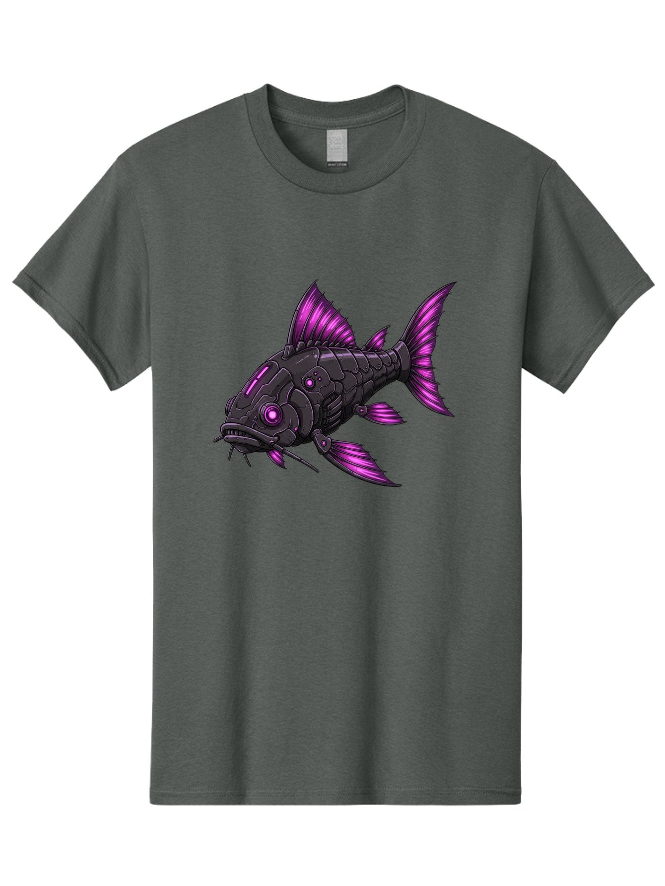 Black-Fish-With-Purple-Fins Men'S Graphic Tee, 100% Cotton, Comfortable Casual Summer Wear, Machine Washable, Vintage Camera, Old Camera, Antique Camera, Black Camera, Classic Photography, Photography Equipment, Nostalgic Device, Film Camera, Bae896