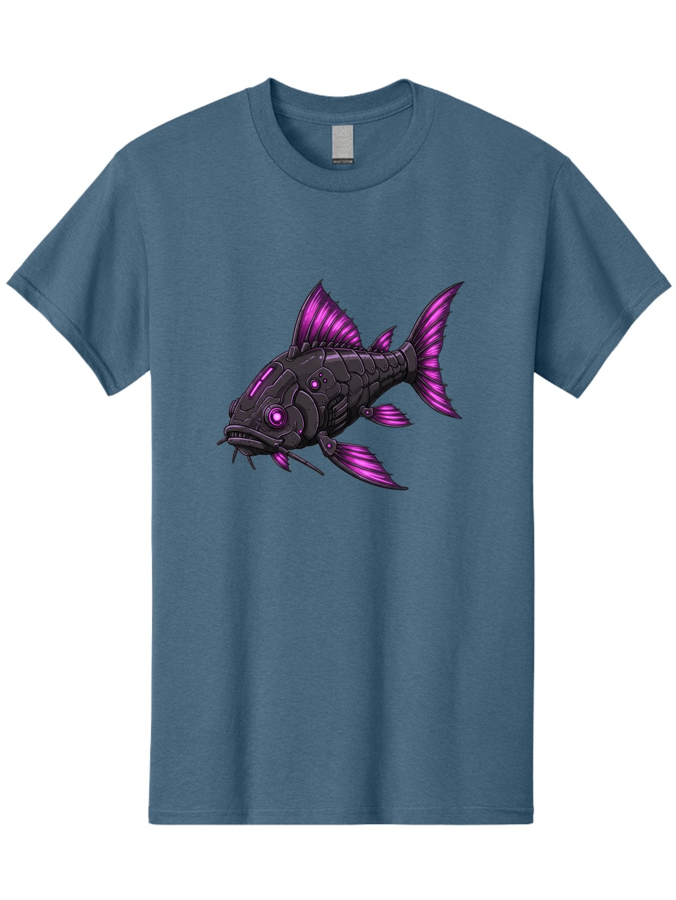 Black-Fish-With-Purple-Fins Men'S Graphic Tee, 100% Cotton, Comfortable Casual Summer Wear, Machine Washable, Vintage Camera, Old Camera, Antique Camera, Black Camera, Classic Photography, Photography Equipment, Nostalgic Device, Film Camera, Bae896