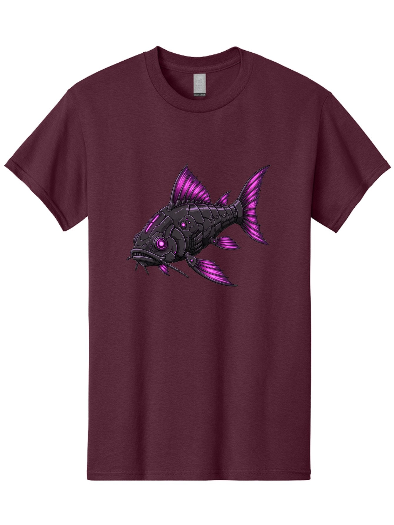 Black-Fish-With-Purple-Fins Men'S Graphic Tee, 100% Cotton, Comfortable Casual Summer Wear, Machine Washable, Vintage Camera, Old Camera, Antique Camera, Black Camera, Classic Photography, Photography Equipment, Nostalgic Device, Film Camera, Bae896 7