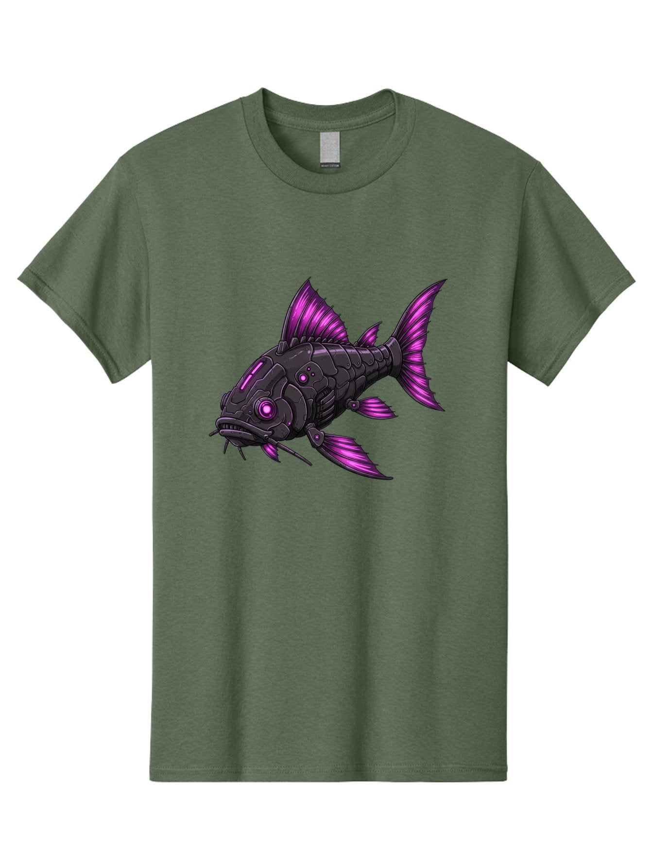 Black-Fish-With-Purple-Fins Men'S Graphic Tee, 100% Cotton, Comfortable Casual Summer Wear, Machine Washable, Vintage Camera, Old Camera, Antique Camera, Black Camera, Classic Photography, Photography Equipment, Nostalgic Device, Film Camera, Bae896 10