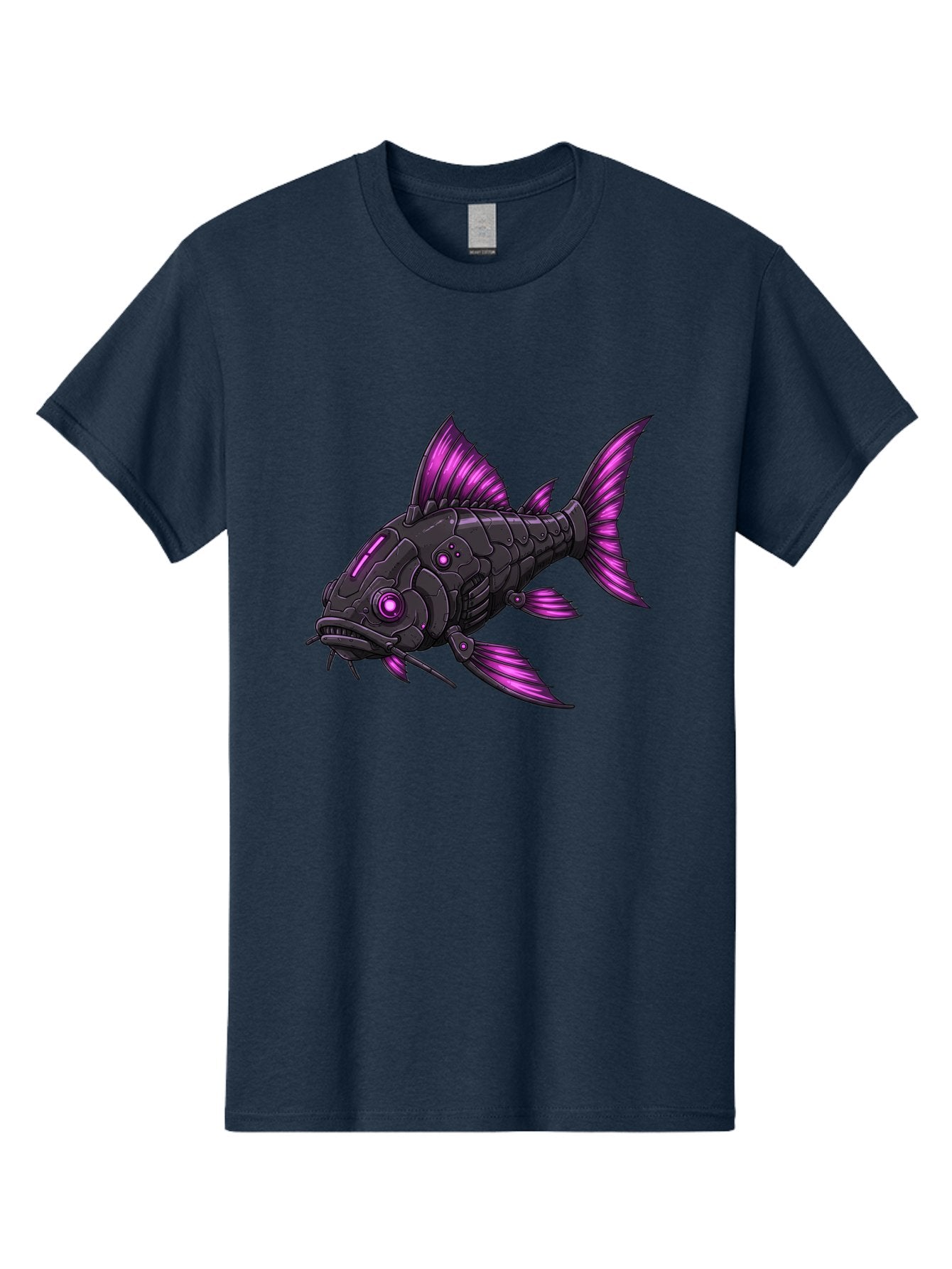 Black-Fish-With-Purple-Fins Men'S Graphic Tee, 100% Cotton, Comfortable Casual Summer Wear, Machine Washable, Vintage Camera, Old Camera, Antique Camera, Black Camera, Classic Photography, Photography Equipment, Nostalgic Device, Film Camera, Bae896 5