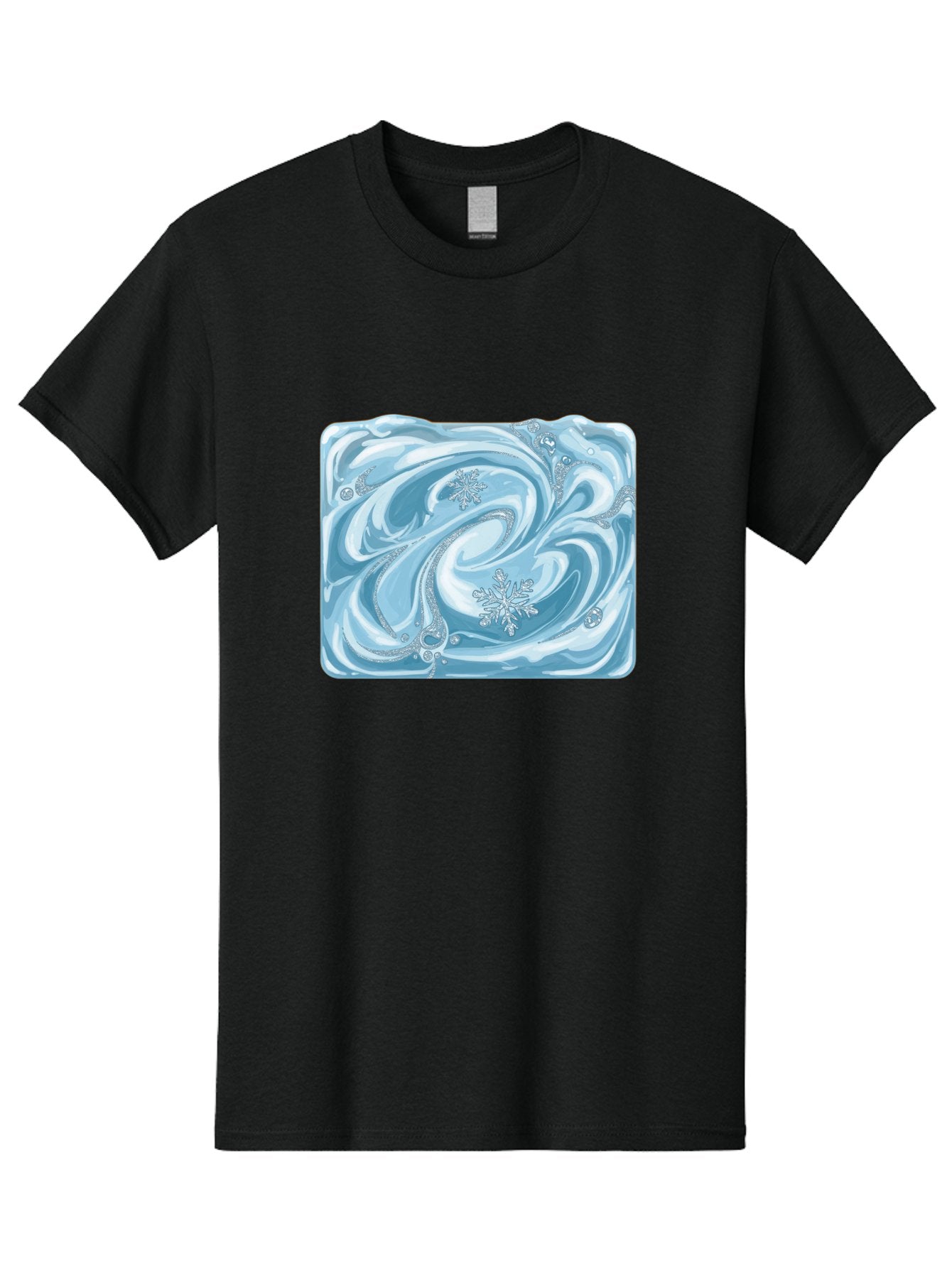 Blue-Swirl-Snowflakes Men'S Graphic Tee, 100% Cotton, Comfortable Casual Summer Wear, Machine Washable, Vintage Camera, Old Camera, Antique Camera, Black Camera, Classic Photography, Photography Equipment, Nostalgic Device, Film Camera, Bae898 6