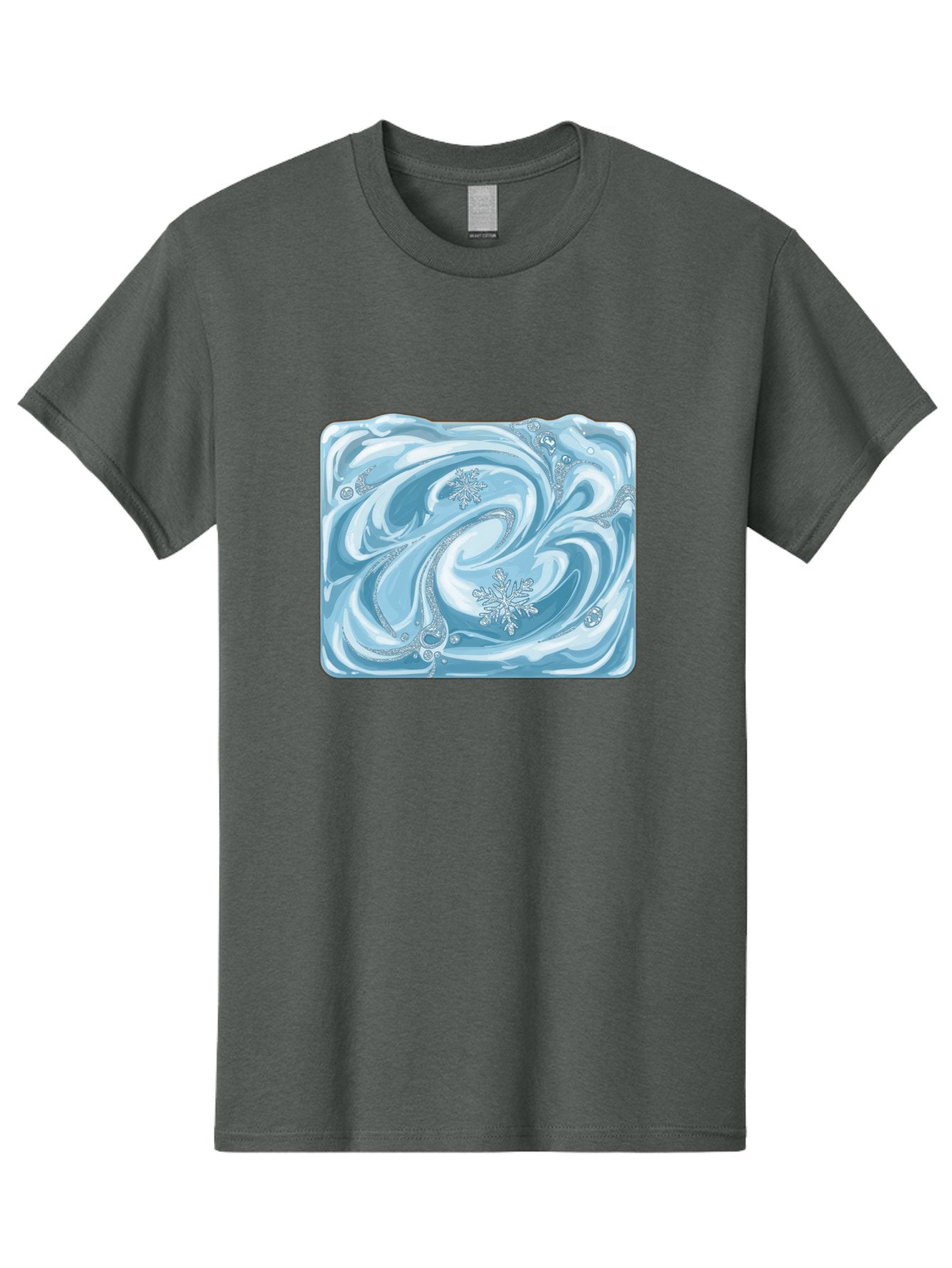 Blue-Swirl-Snowflakes Men'S Graphic Tee, 100% Cotton, Comfortable Casual Summer Wear, Machine Washable, Vintage Camera, Old Camera, Antique Camera, Black Camera, Classic Photography, Photography Equipment, Nostalgic Device, Film Camera, Bae898