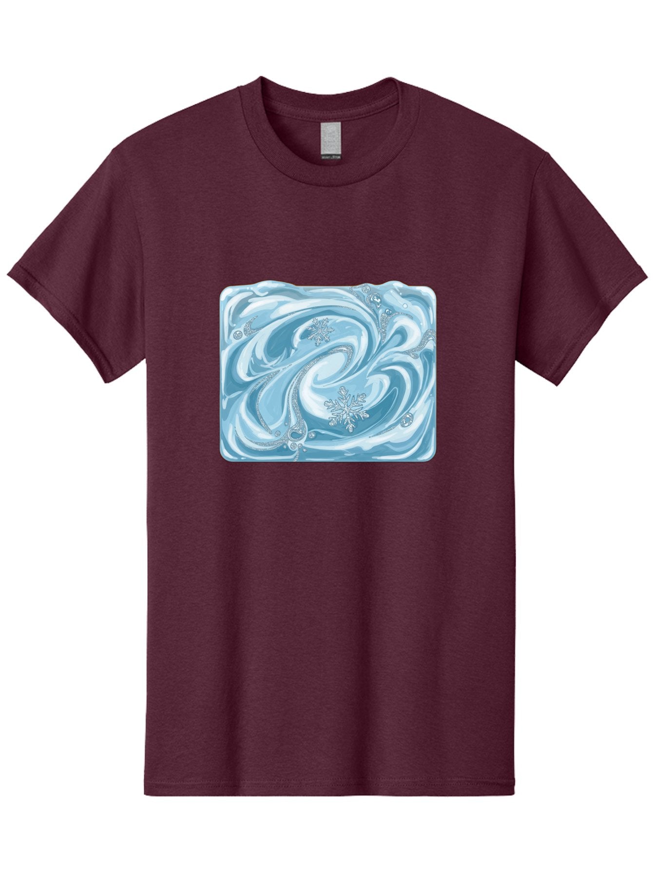 Blue-Swirl-Snowflakes Men'S Graphic Tee, 100% Cotton, Comfortable Casual Summer Wear, Machine Washable, Vintage Camera, Old Camera, Antique Camera, Black Camera, Classic Photography, Photography Equipment, Nostalgic Device, Film Camera, Bae898 7