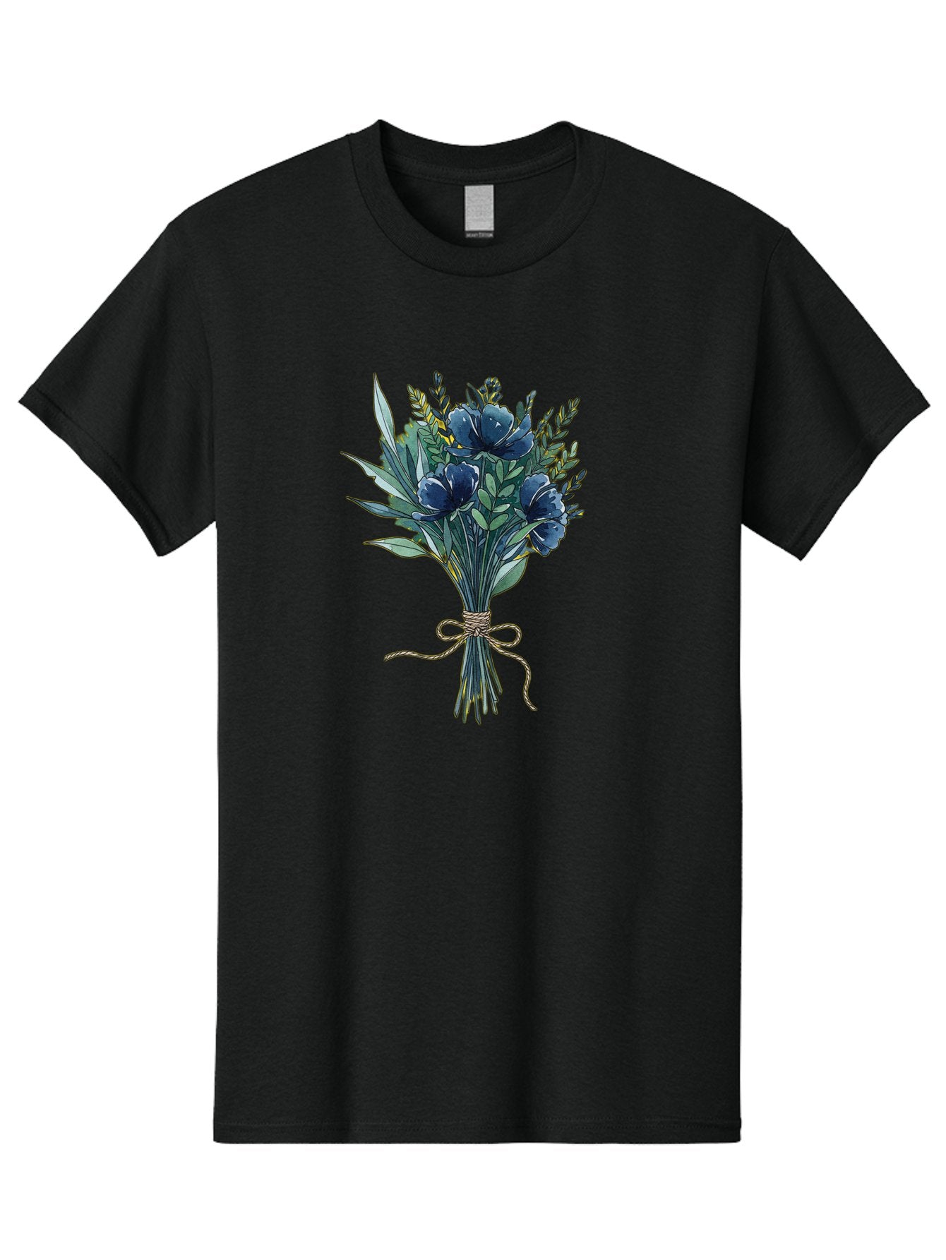 Bouquet-Of-Blue-Flowers Men'S Graphic Tee, 100% Cotton, Comfortable Casual Summer Wear, Machine Washable, Vintage Camera, Old Camera, Antique Camera, Black Camera, Classic Photography, Photography Equipment, Nostalgic Device, Film Camera, Bae901 7